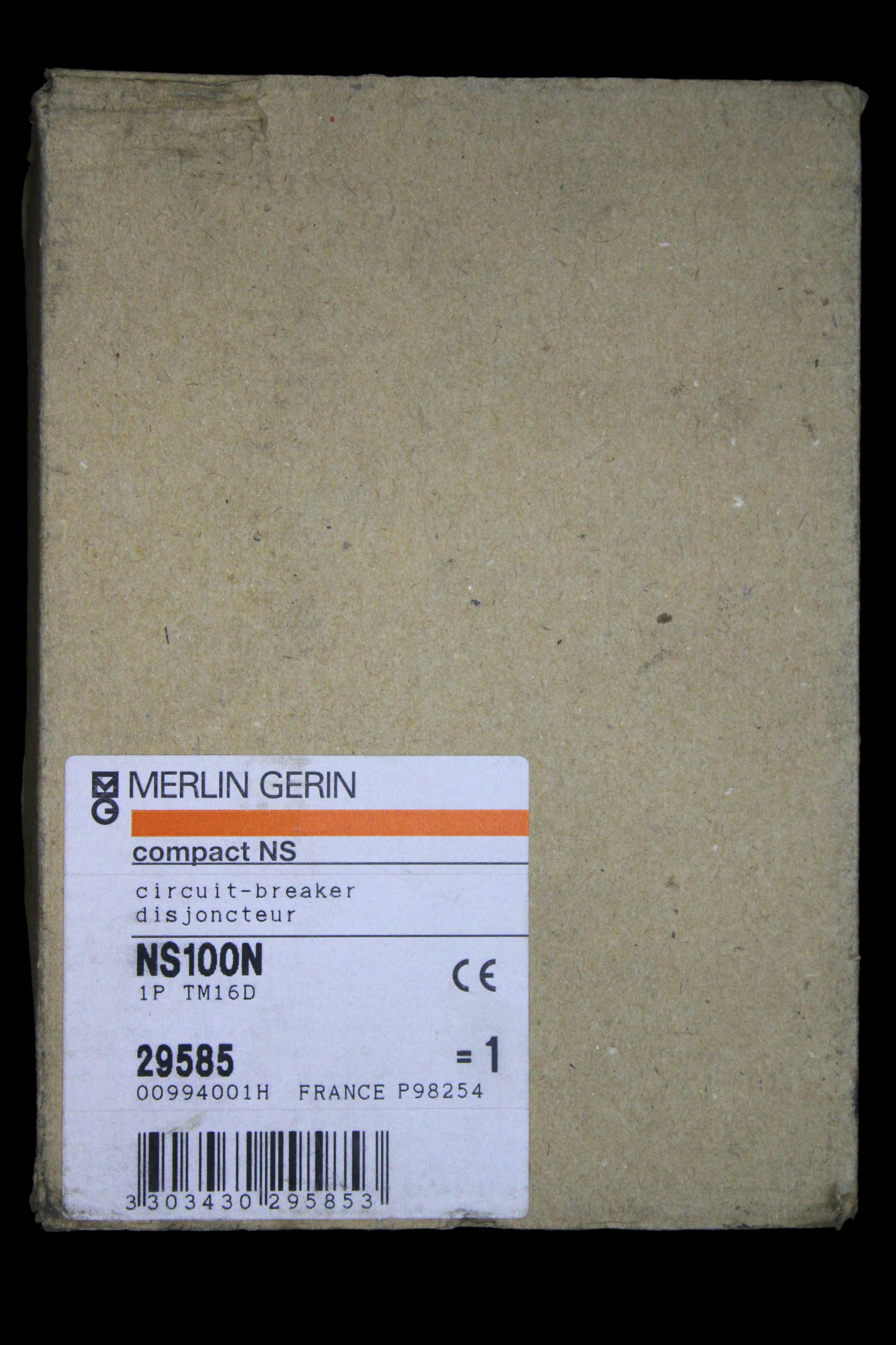 MERLIN GERIN 16 AMP 25kA MCCB NS100N 29585 TM16D