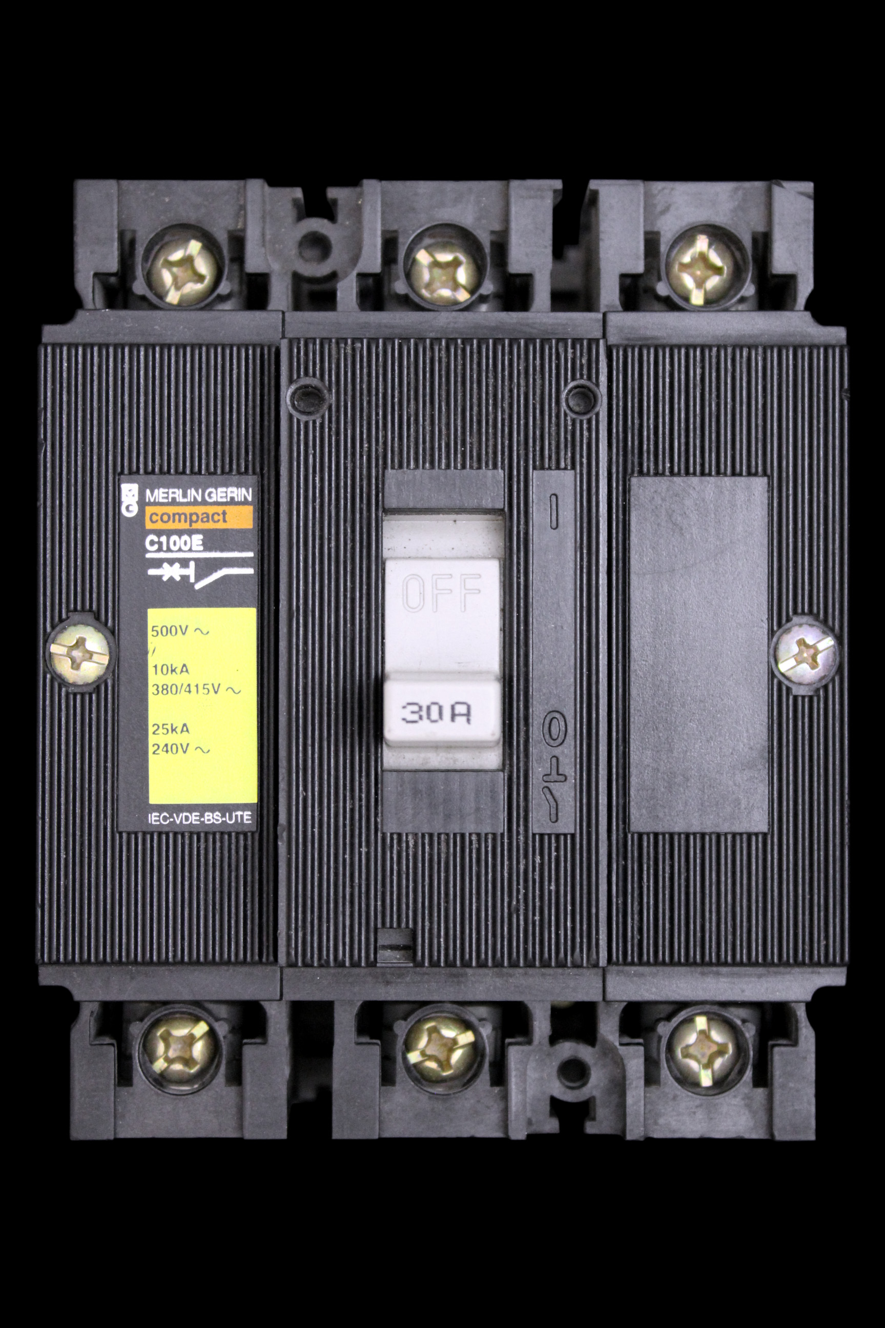 MERLIN GERIN 30 AMP 10kA TRIPLE POLE MCCB C100E
