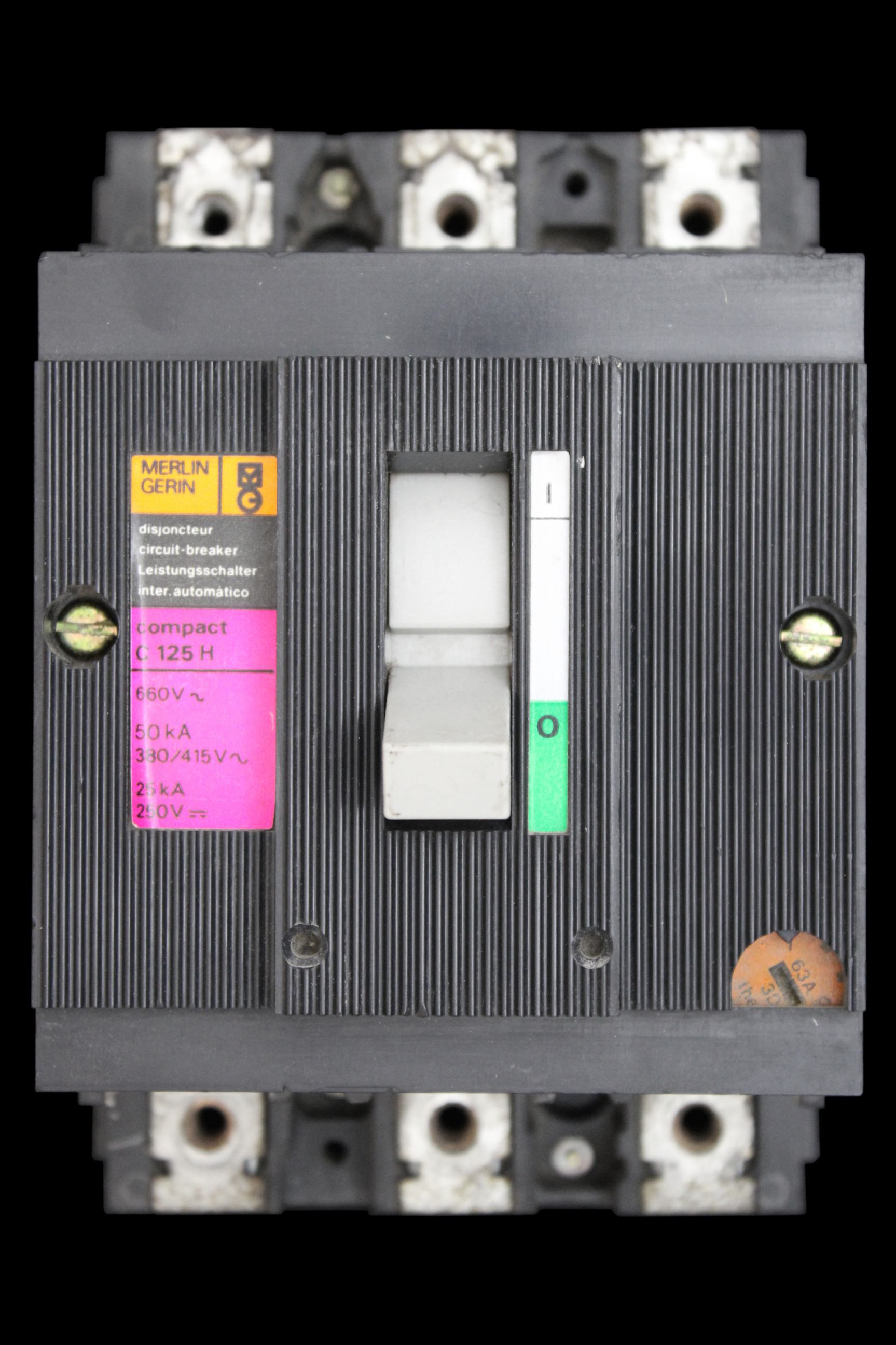 MERLIN GERIN 63 AMP 50kA TRIPLE POLE MCCB C125H