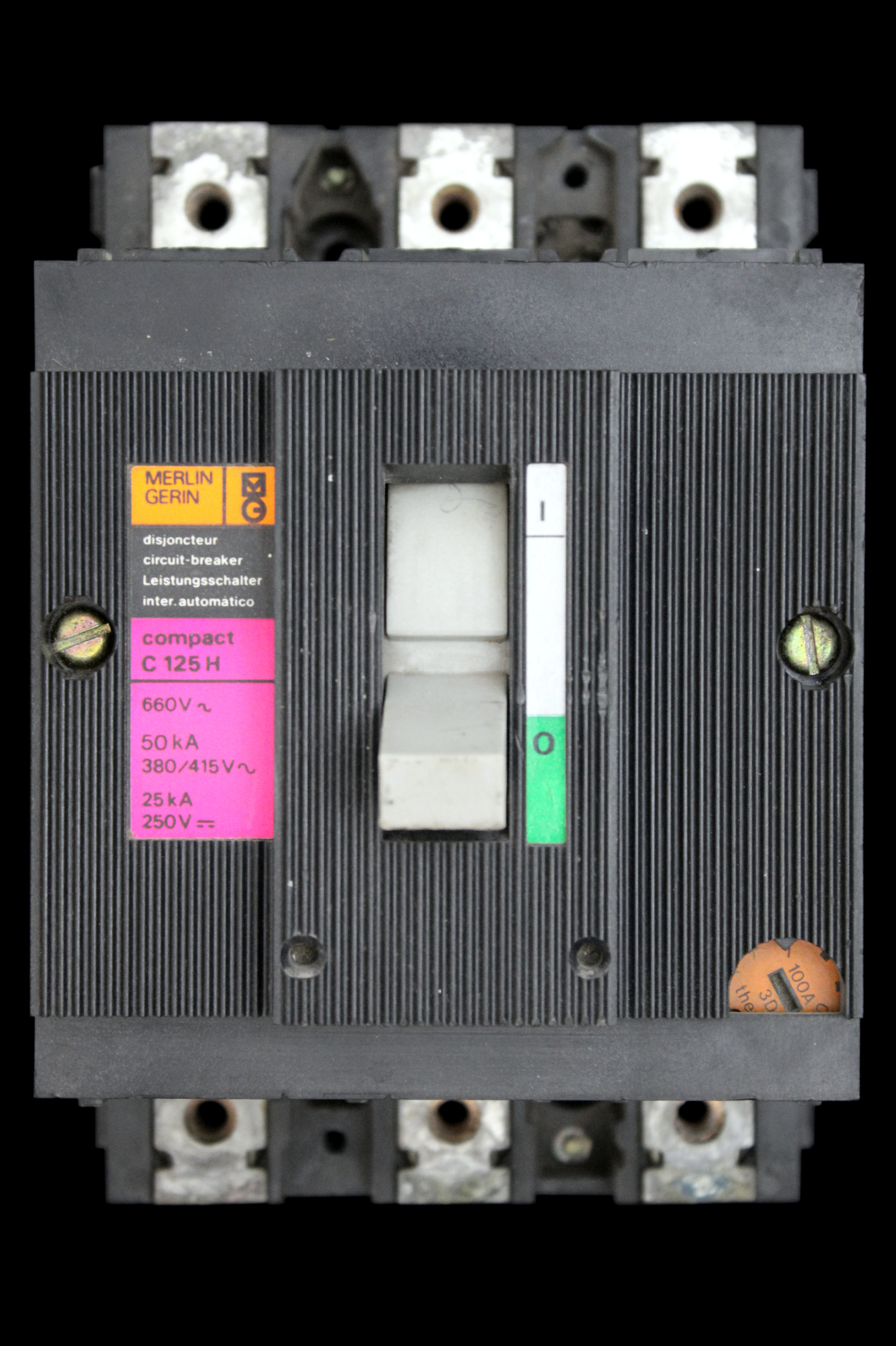 MERLIN GERIN 100 AMP 50kA TRIPLE POLE MCCB C125H