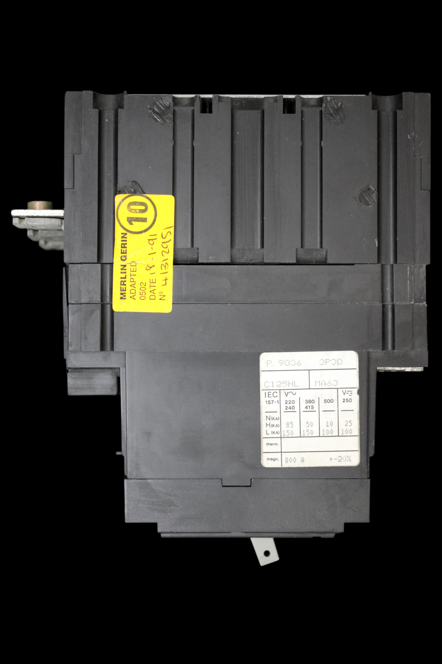 MERLIN GERIN 63 AMP 150kA TRIPLE POLE MCCB C125L MA63