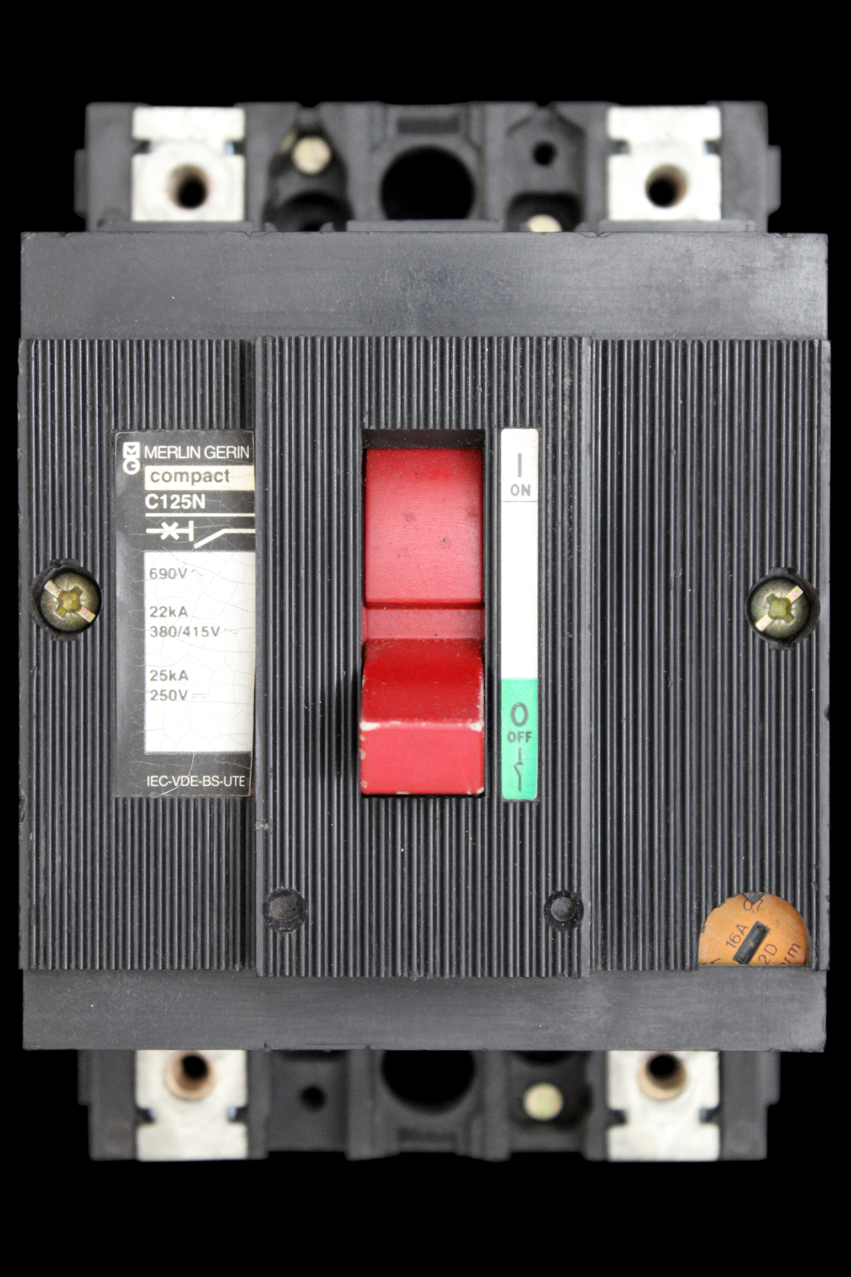 MERLIN GERIN 16 AMP 22kA DOUBLE POLE MCCB C125N