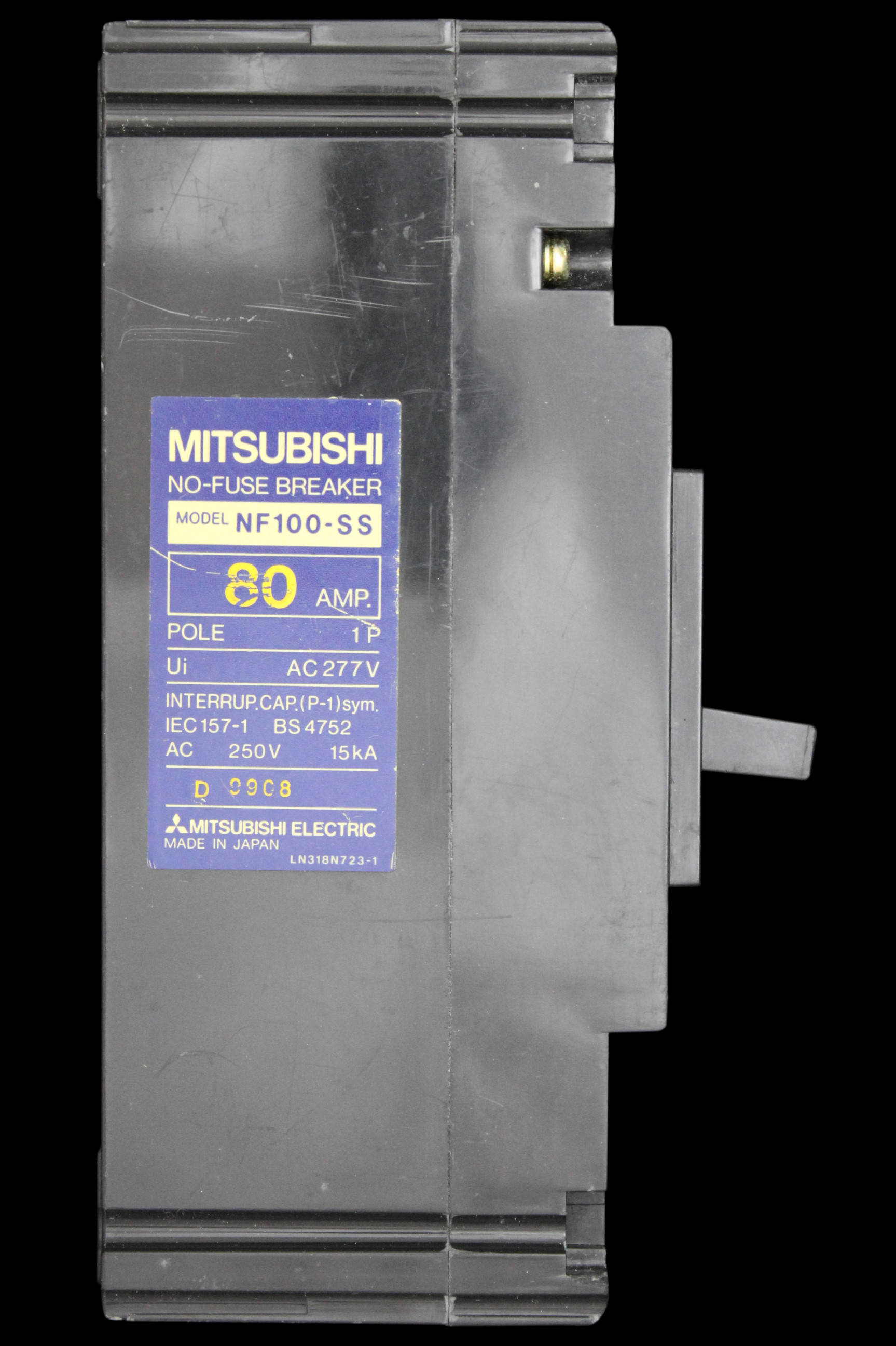 MITSUBISHI 80 MCCB 15kA NO-FUSE BREAKER NF100-SS