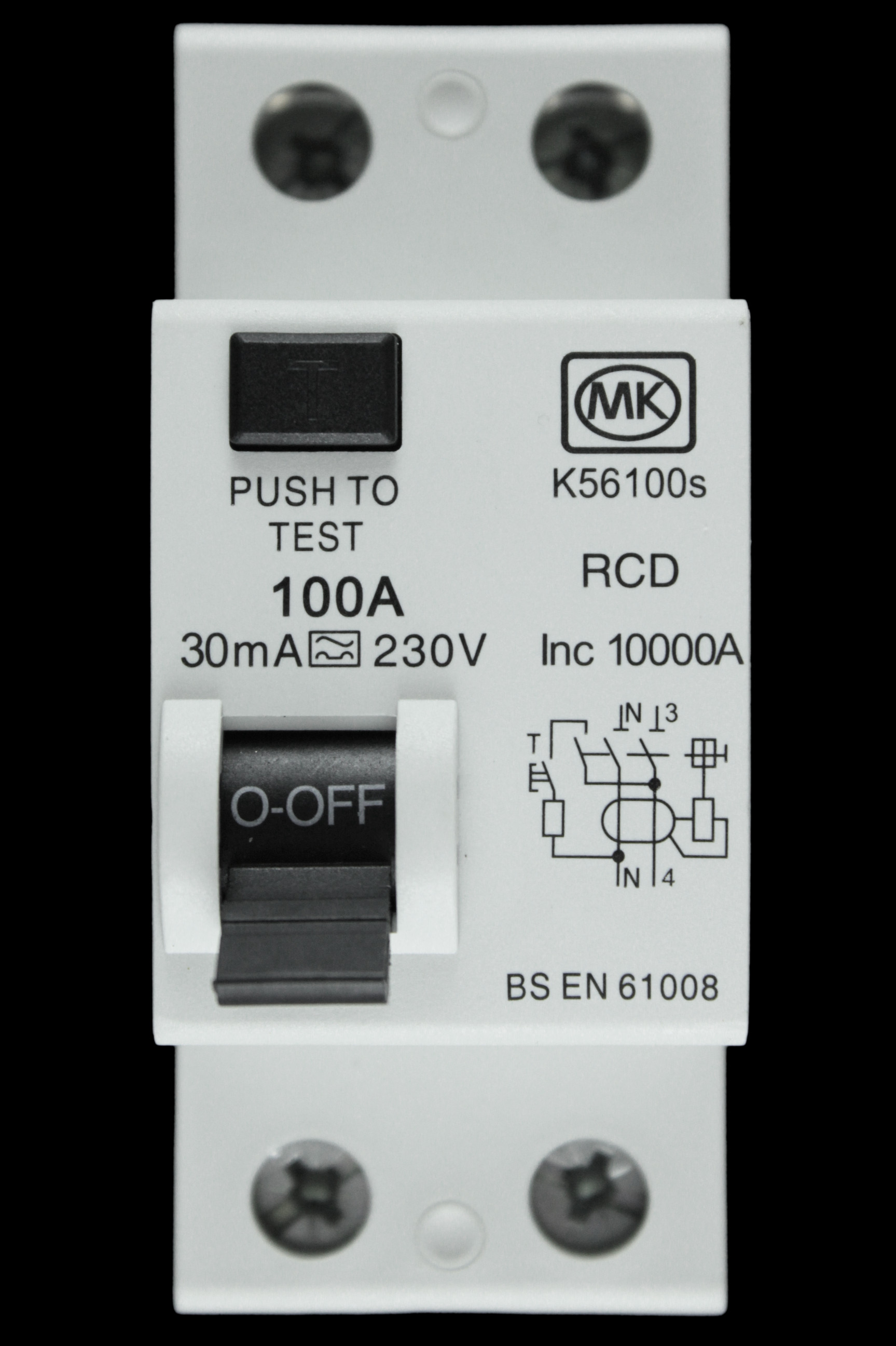 MK 100 AMP 30mA DOUBLE POLE RCD TYPE A K56100S