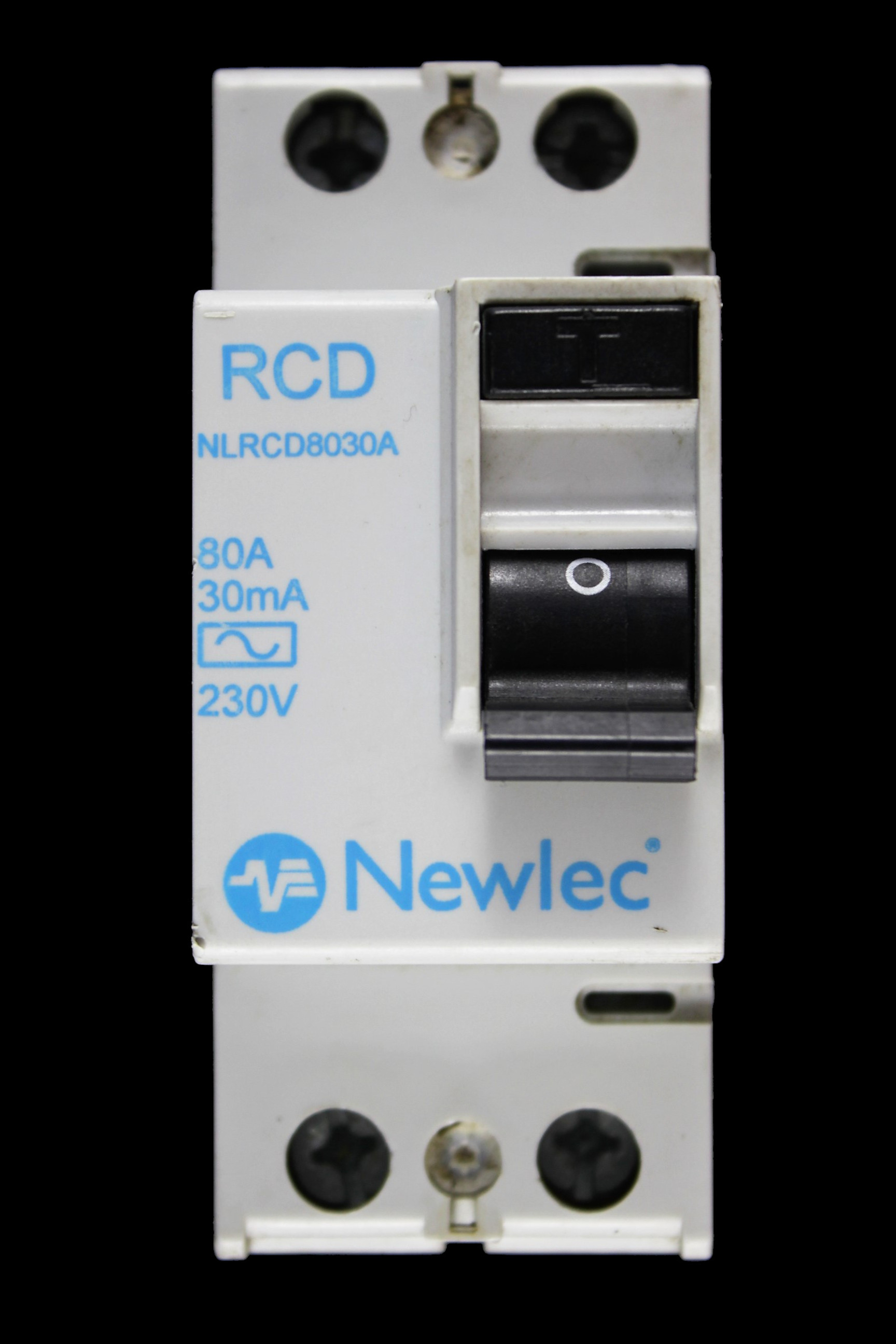 NEWLEC 80 AMP 30mA DOUBLE POLE RCD TYPE AC NLRCD8030A