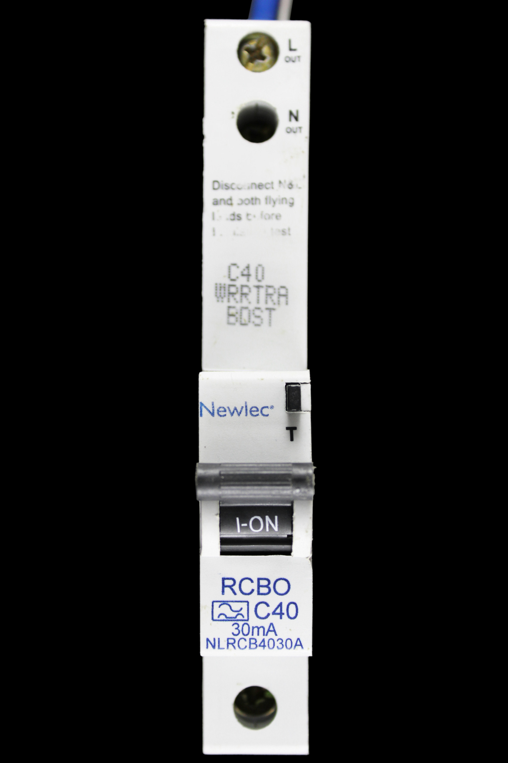 NEWLEC 40 AMP CURVE C 6kA 30mA RCBO TYPE A NLRCB4030A