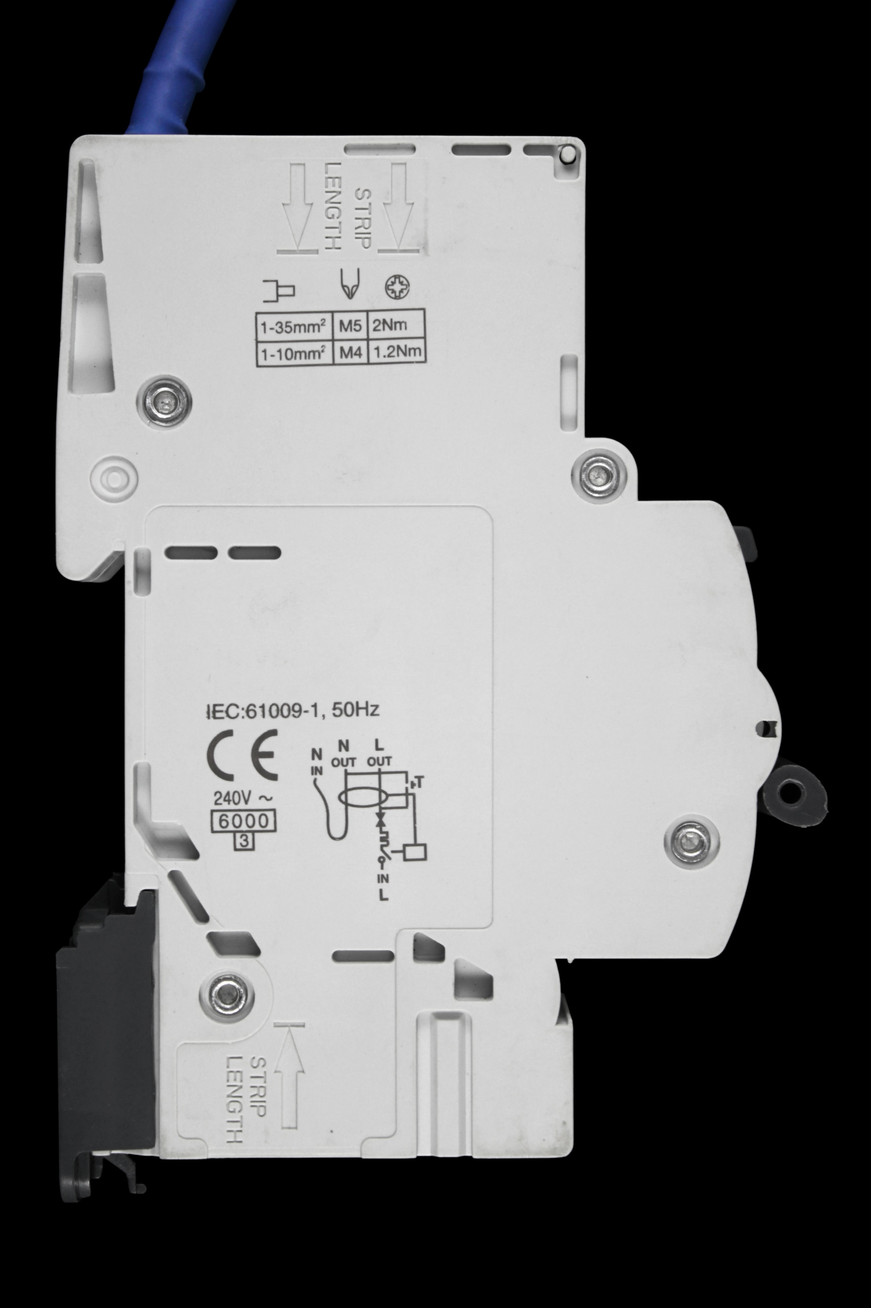 NEWLEC 6 AMP CURVE B 6kA 30mA RCBO TYPE A NLRCBC0630B COMPACT