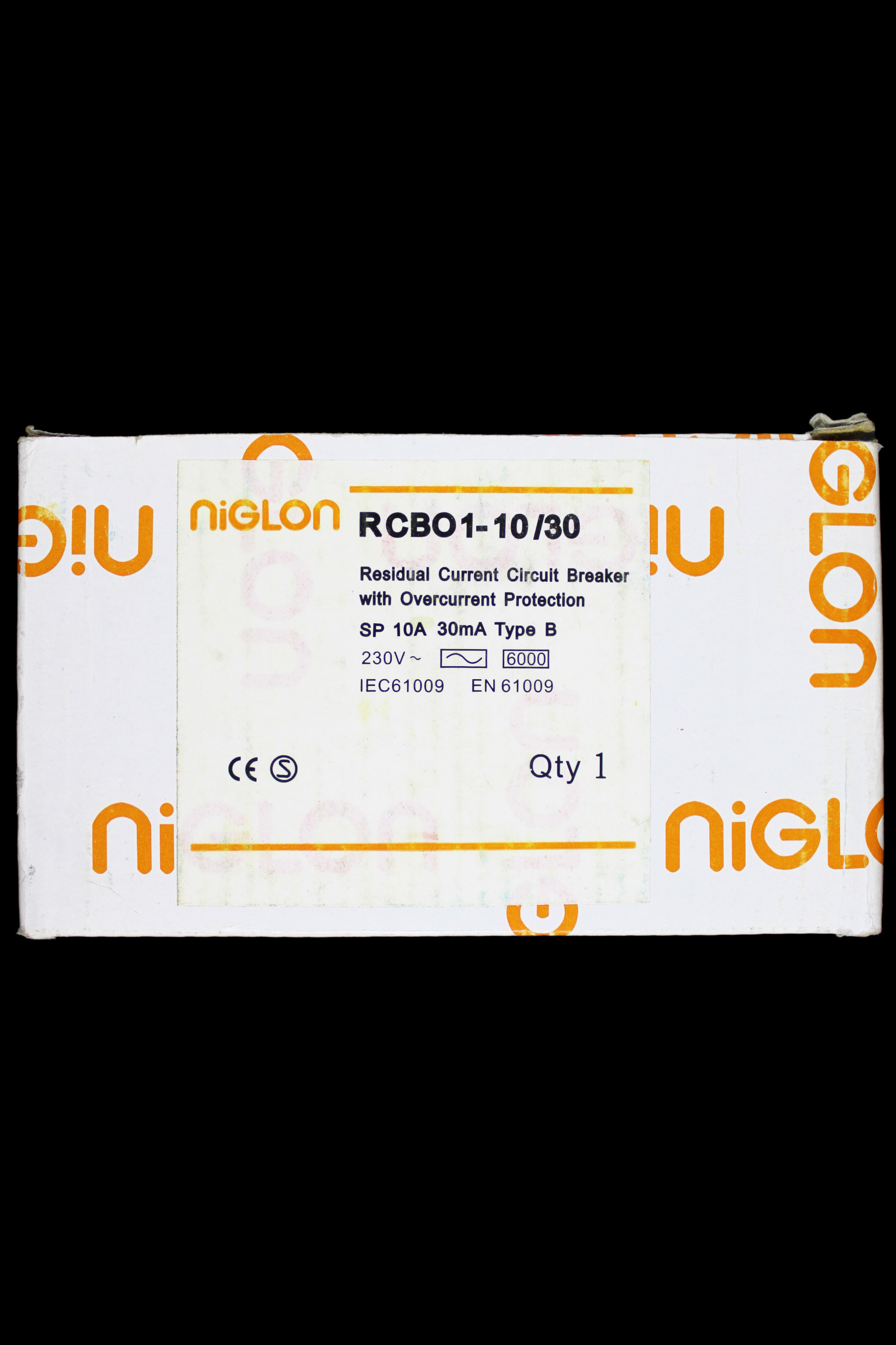 NIGLON 10 AMP CURVE B 6kA 30mA RCBO TYPE AC RCBO1-10/30
