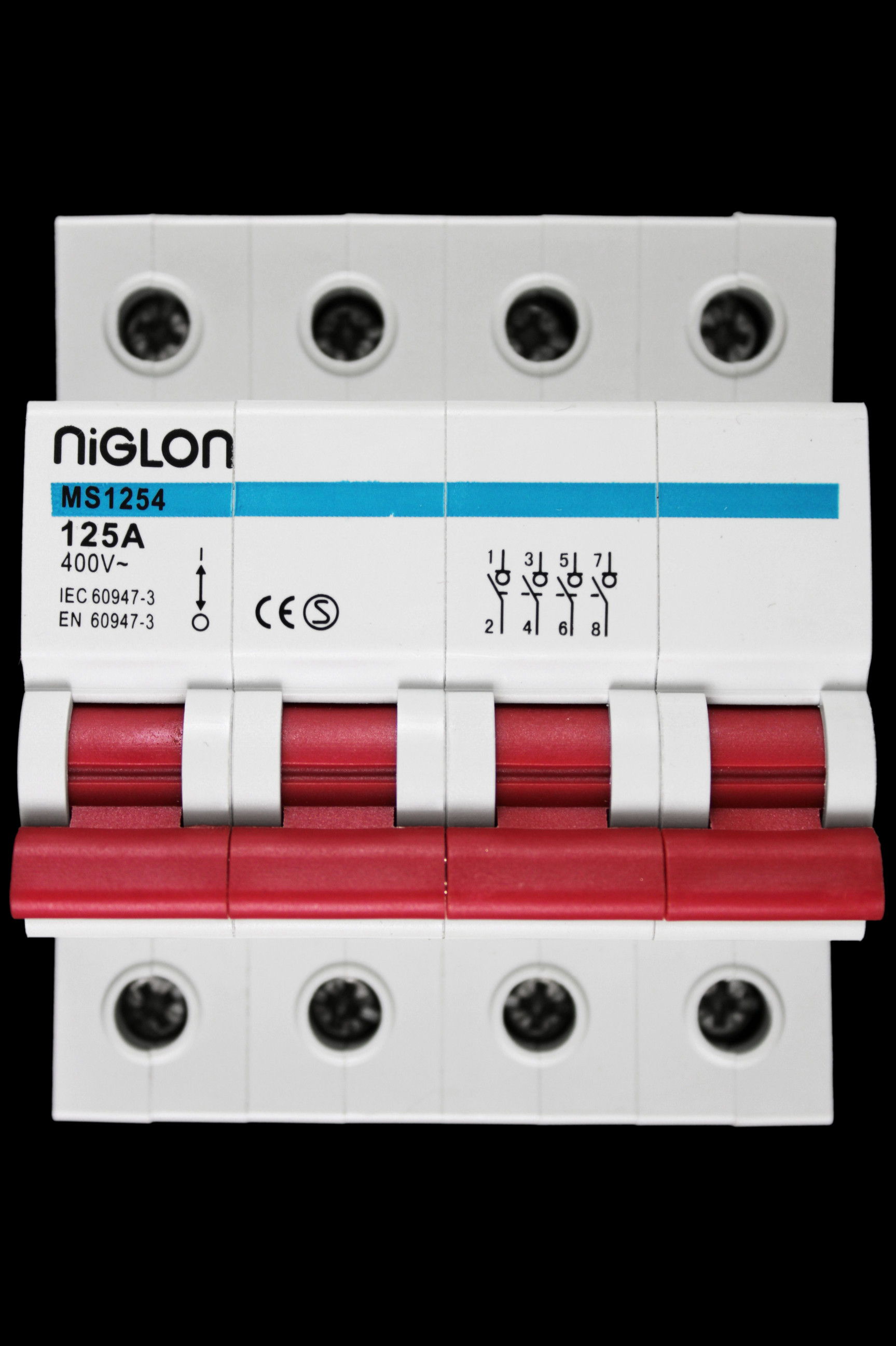 NIGLON 125 AMP FOUR POLE TPN INCOMER KIT ICK1254 MS1254