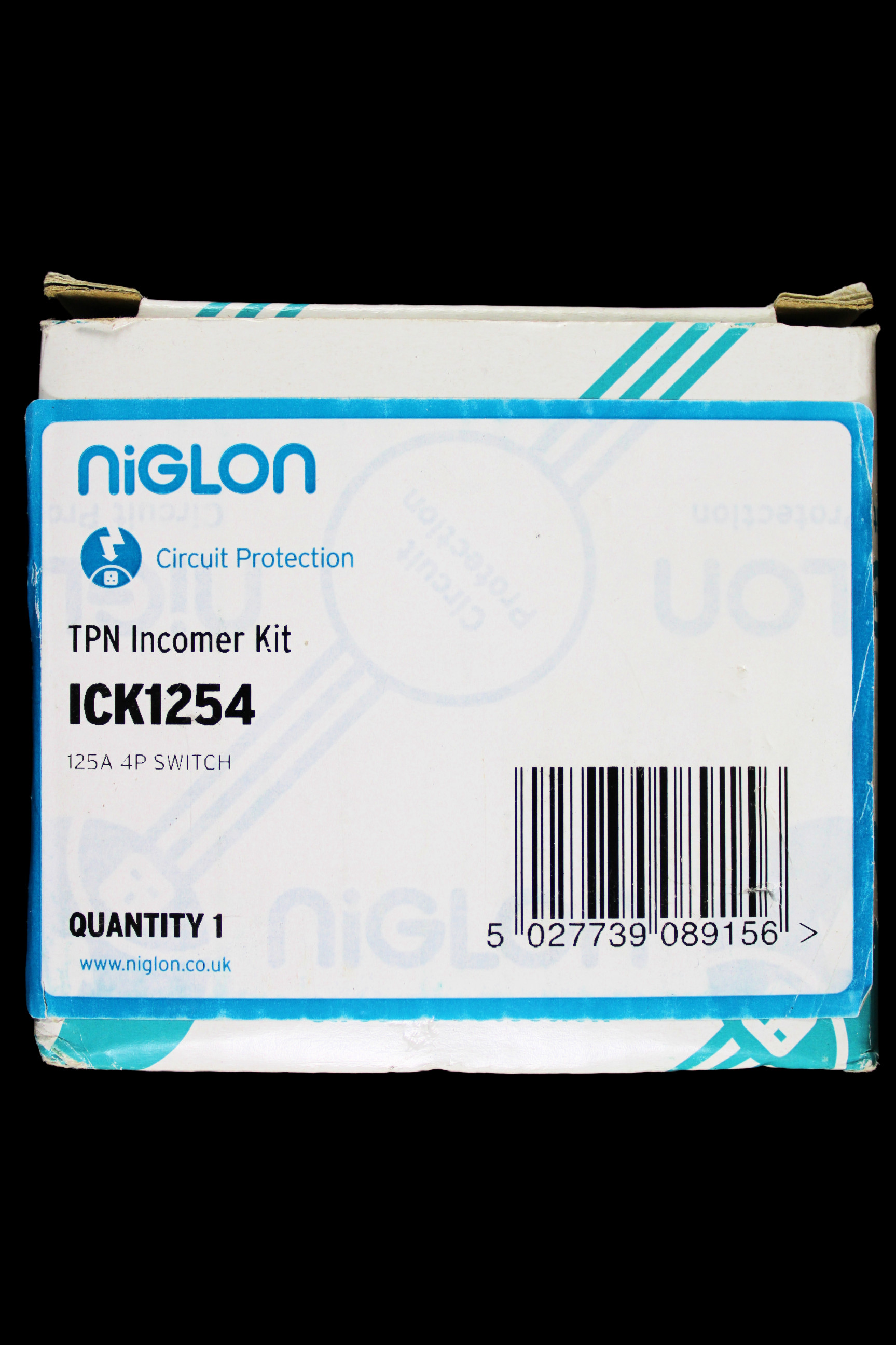 NIGLON 125 AMP FOUR POLE TPN INCOMER KIT ICK1254 MS1254