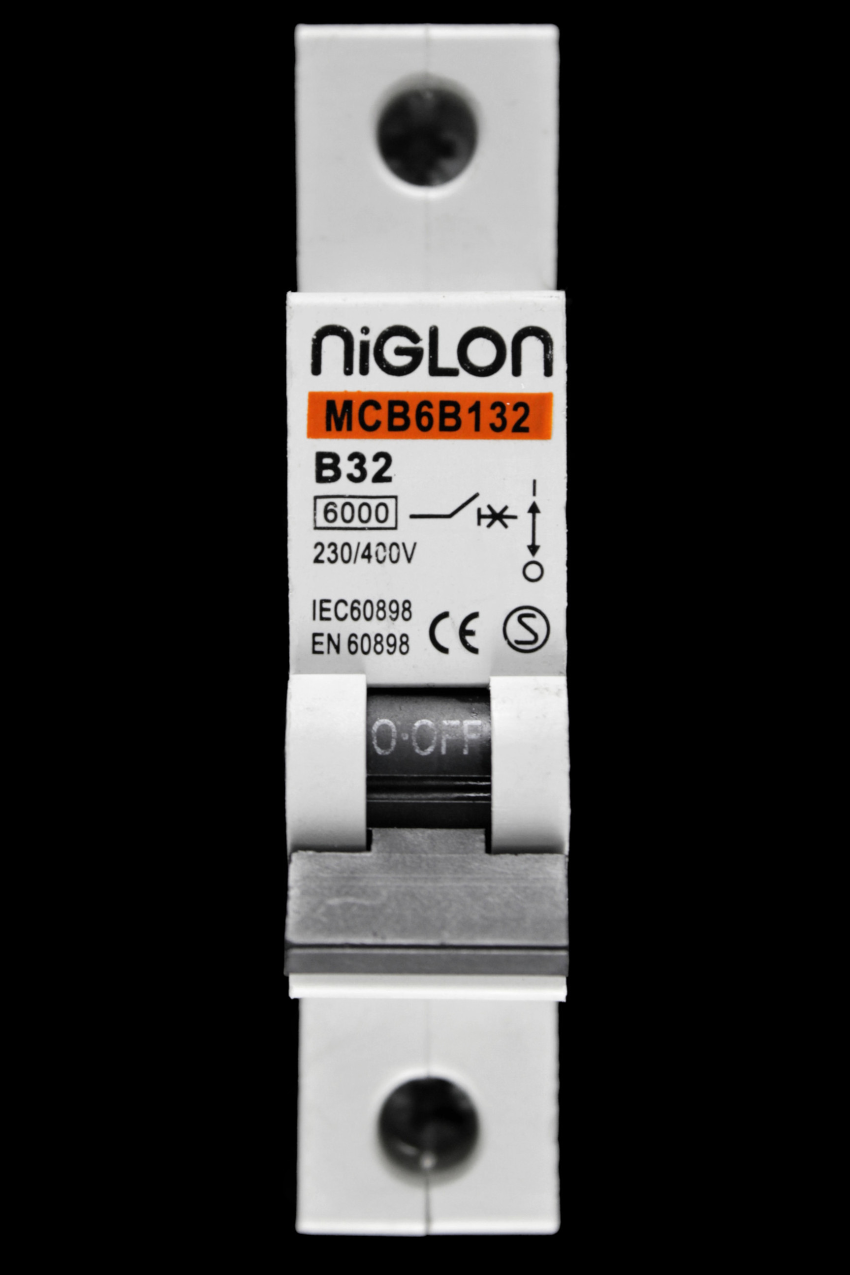 NIGLON 32 AMP CURVE B 6kA MCB CIRCUIT BREAKER MCB6B132