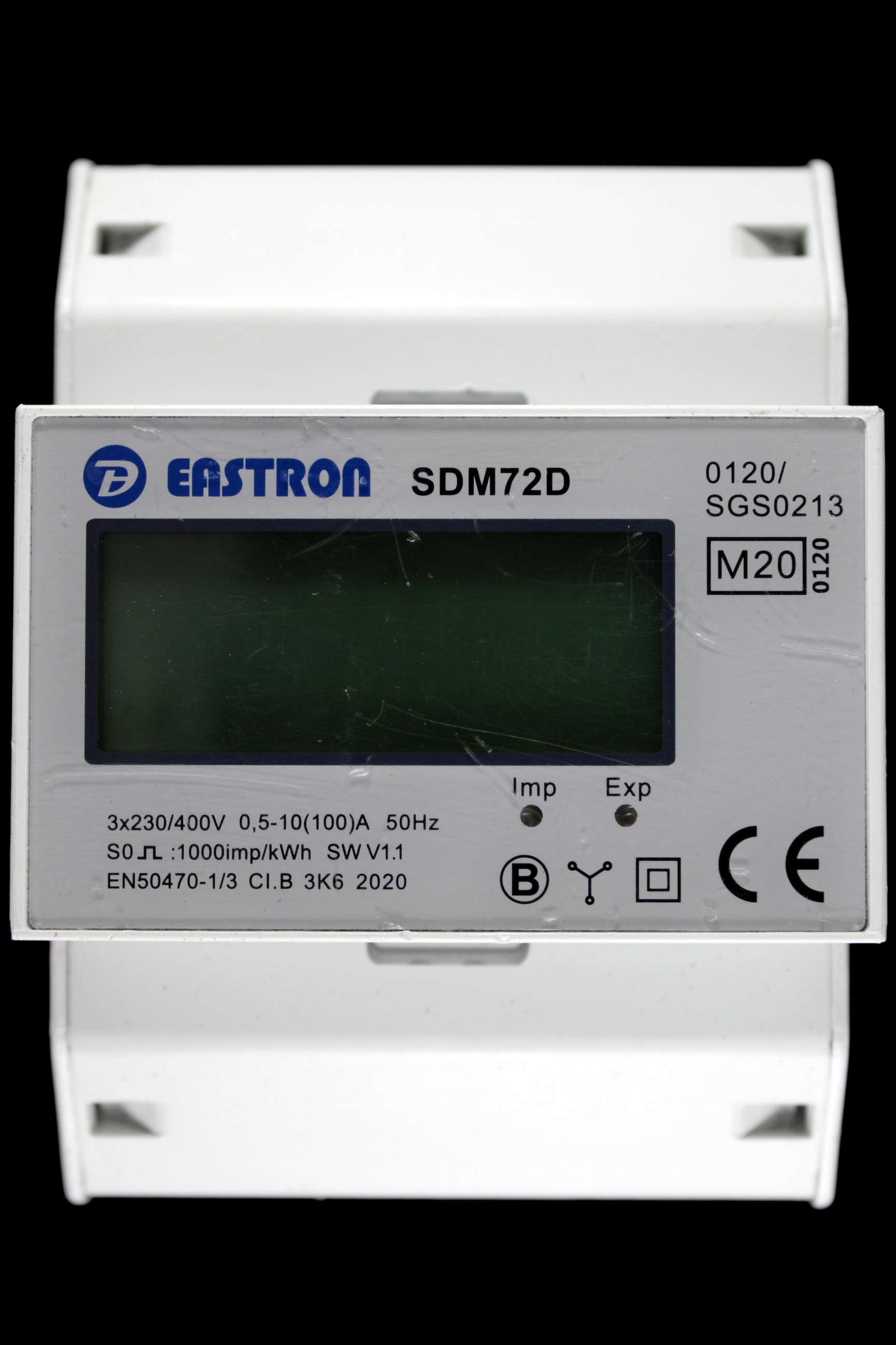 EASTRON 100 AMP THREE PHASE DIGITAL KWH METER SDM72D