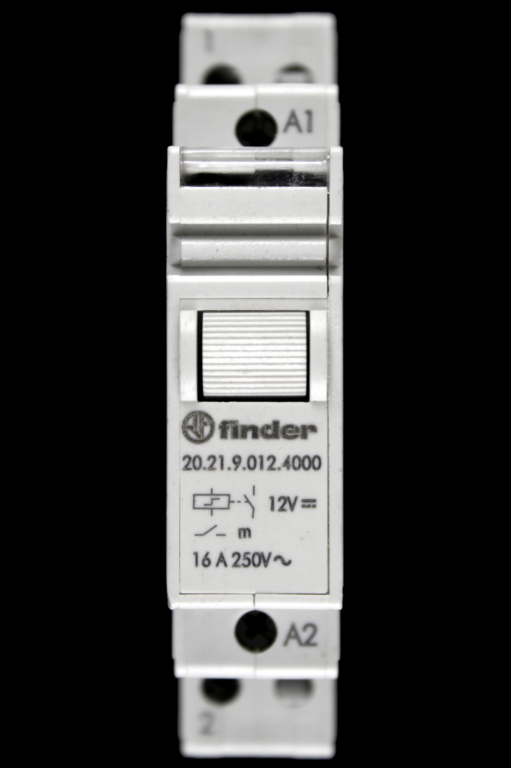 FINDER 16 AMP STEP RELAY 12VDC 1NO CONTACT 20.21.9.012.4000