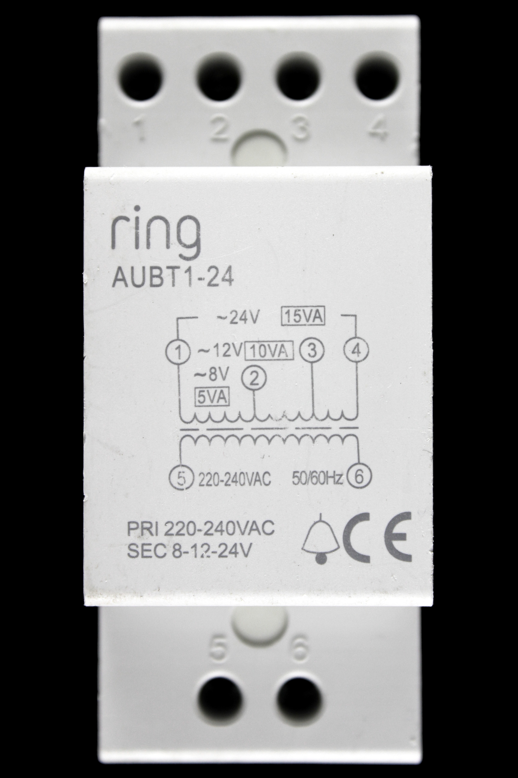 RING 8V 12V 24V DOORBELL TRANSFORMER 220-240V AUBT1-24