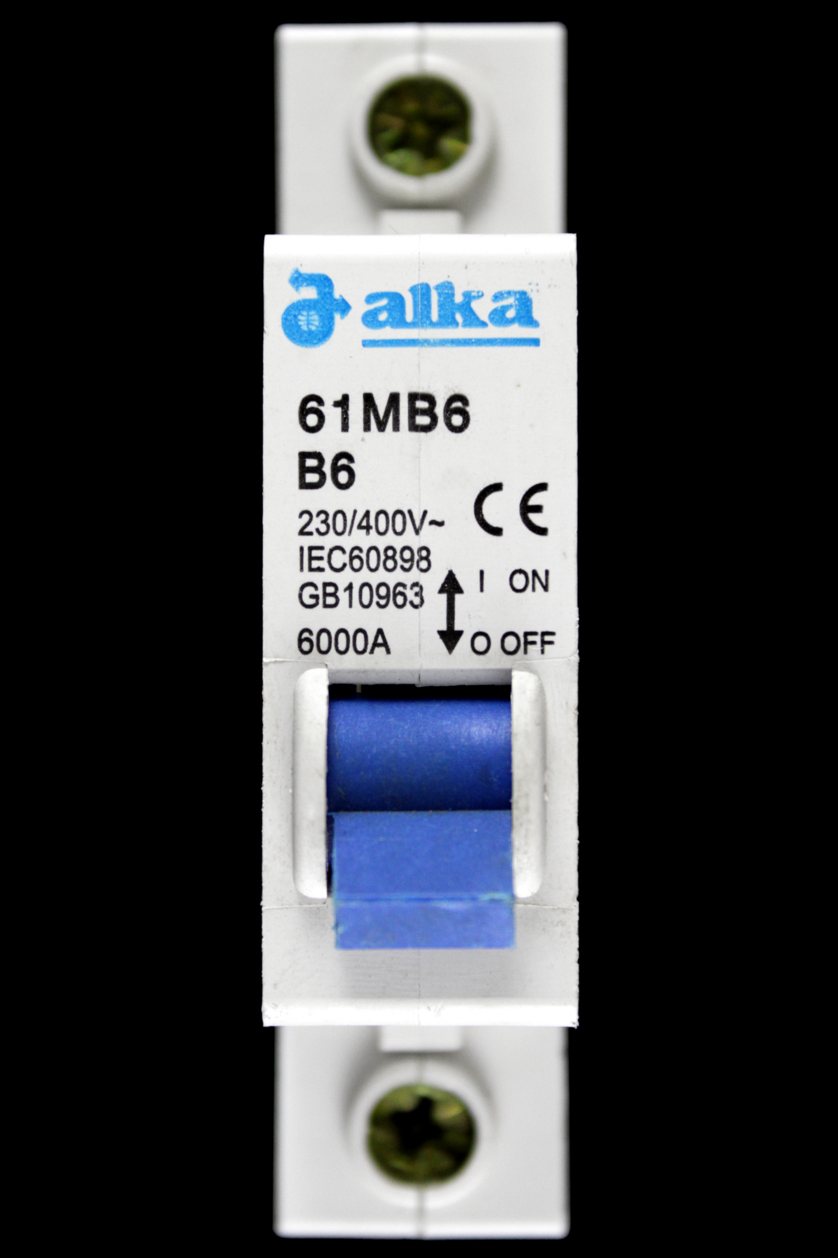 ALKA 6 AMP CURVE B 6kA MCB CIRCUIT BREAKER 61MB6