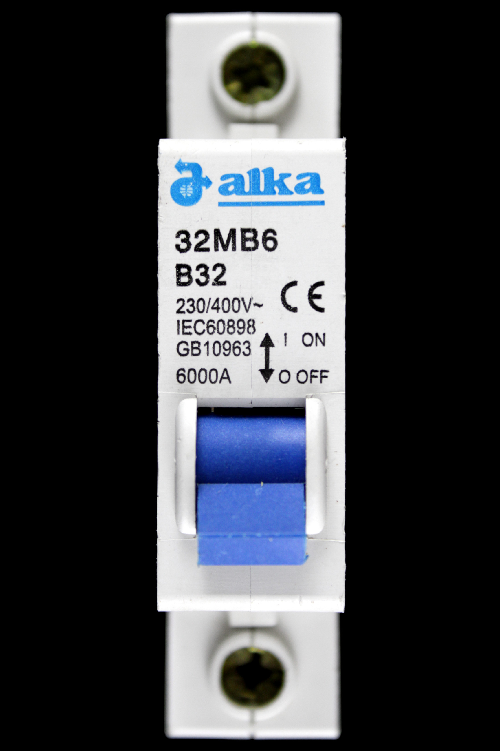 ALKA 32 AMP CURVE B 6kA MCB CIRCUIT BREAKER 32MB6