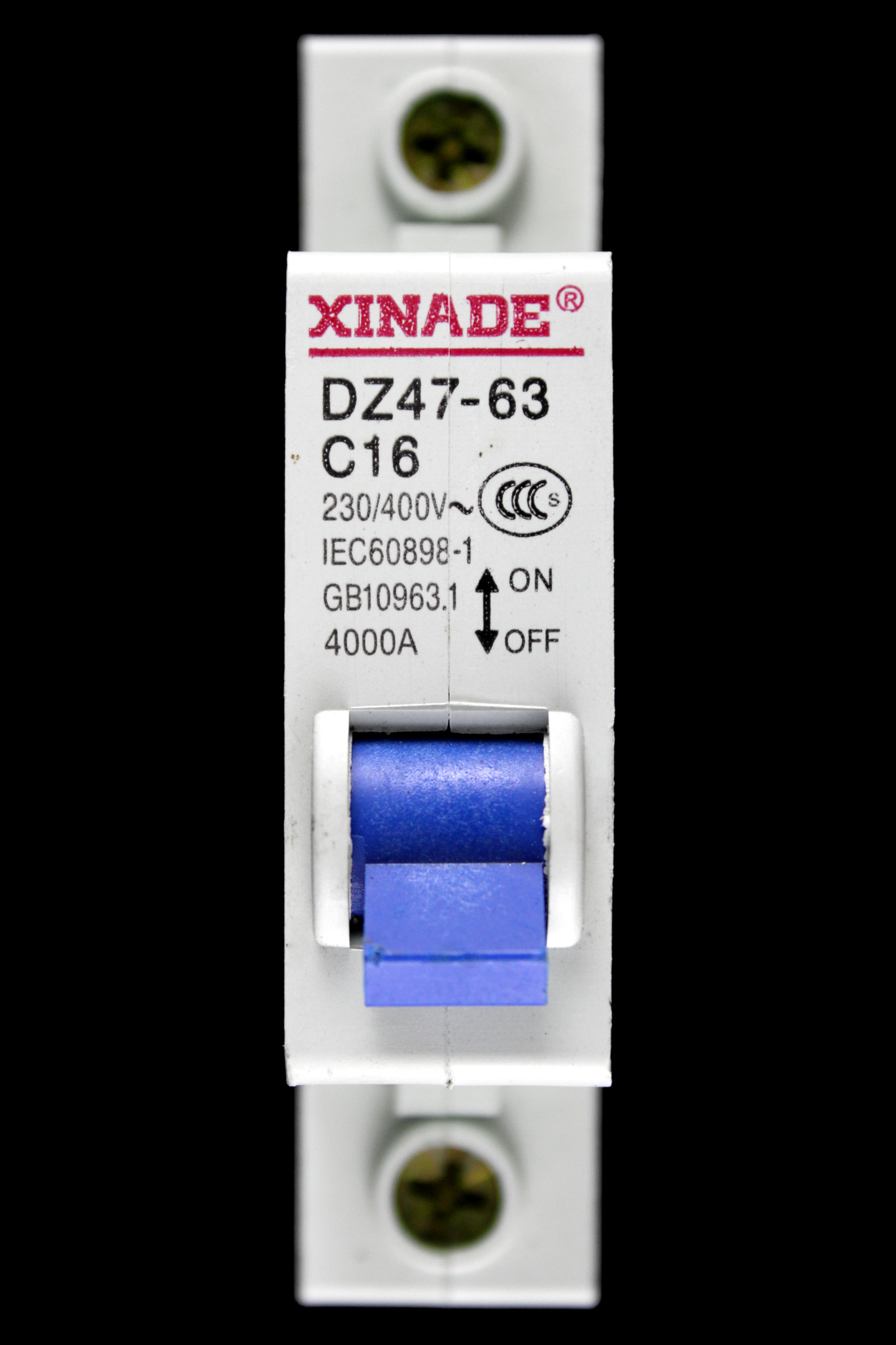 XINADE 16 AMP CURVE C 4kA MCB CIRCUIT BREAKER DZ47-63