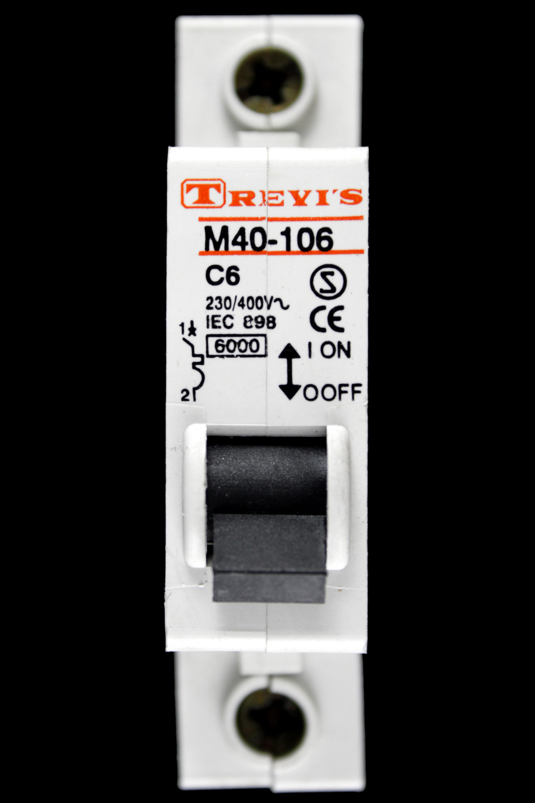 TREVIS 6 AMP CURVE C 6kA MCB CIRCUIT BREAKER M40-106