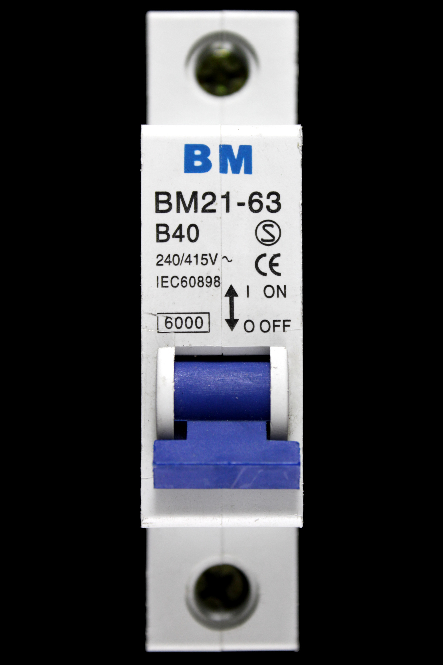 BM 40 AMP CURVE B 6kA MCB CIRCUIT BREAKER BM21-63