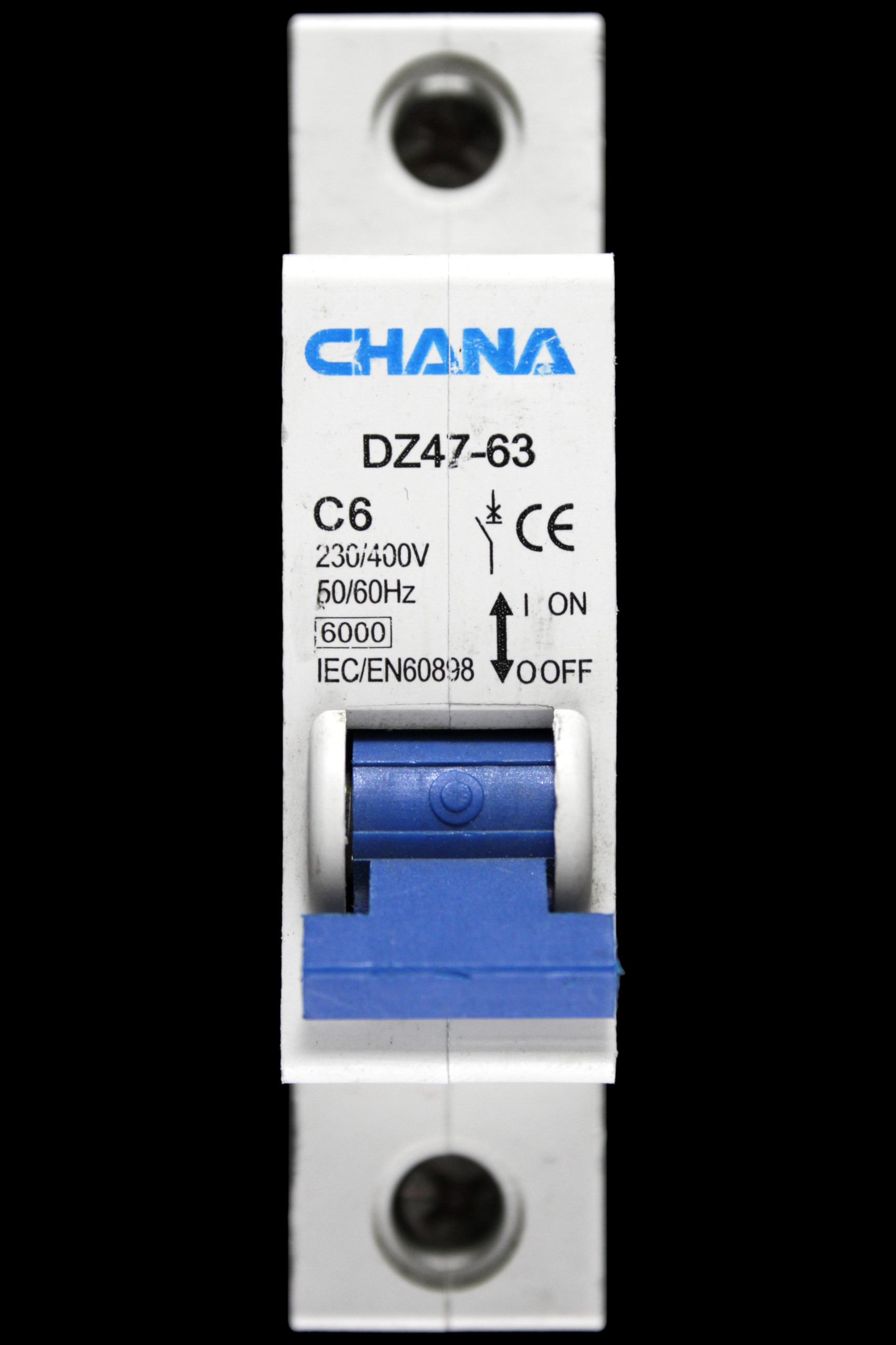 CHANA 6 AMP CURVE C 6kA MCB CIRCUIT BREAKER DZ47-63