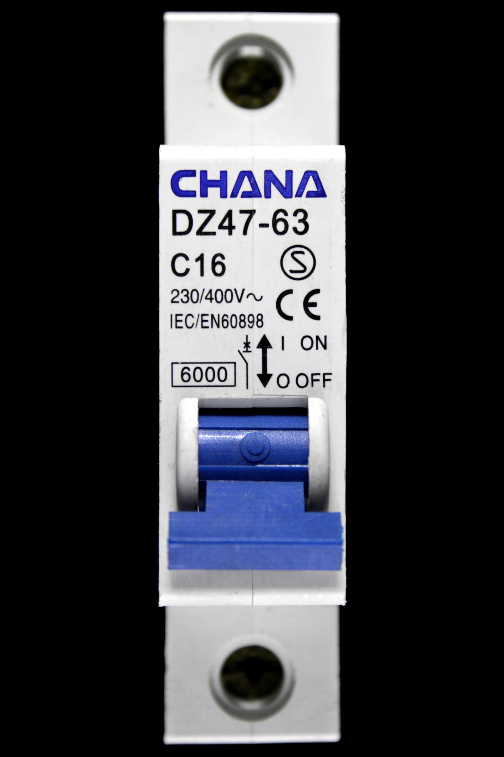 CHANA 16 AMP CURVE C 6kA MCB CIRCUIT BREAKER DZ47-63