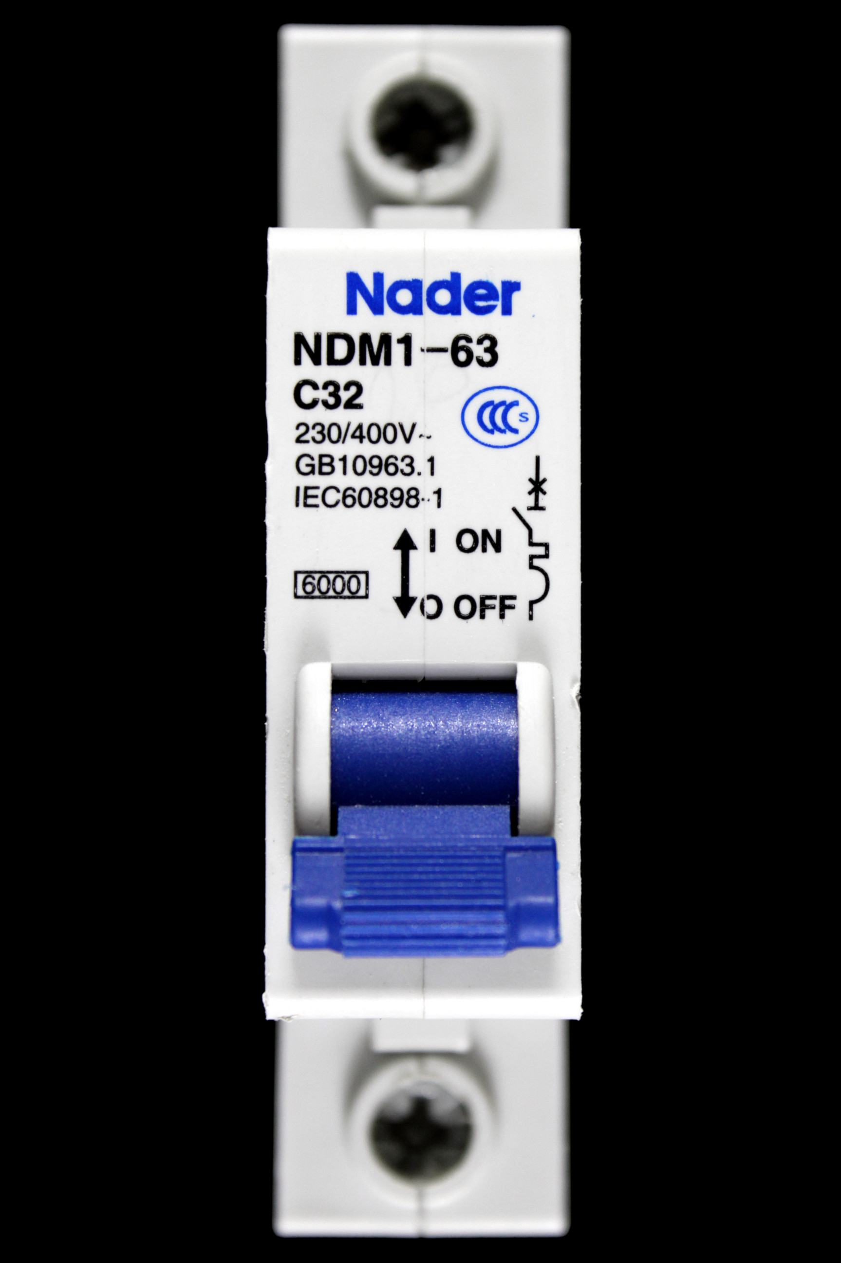 NADER 32 AMP CURVE C 6kA MCB CIRCUIT BREAKER NDM1-63