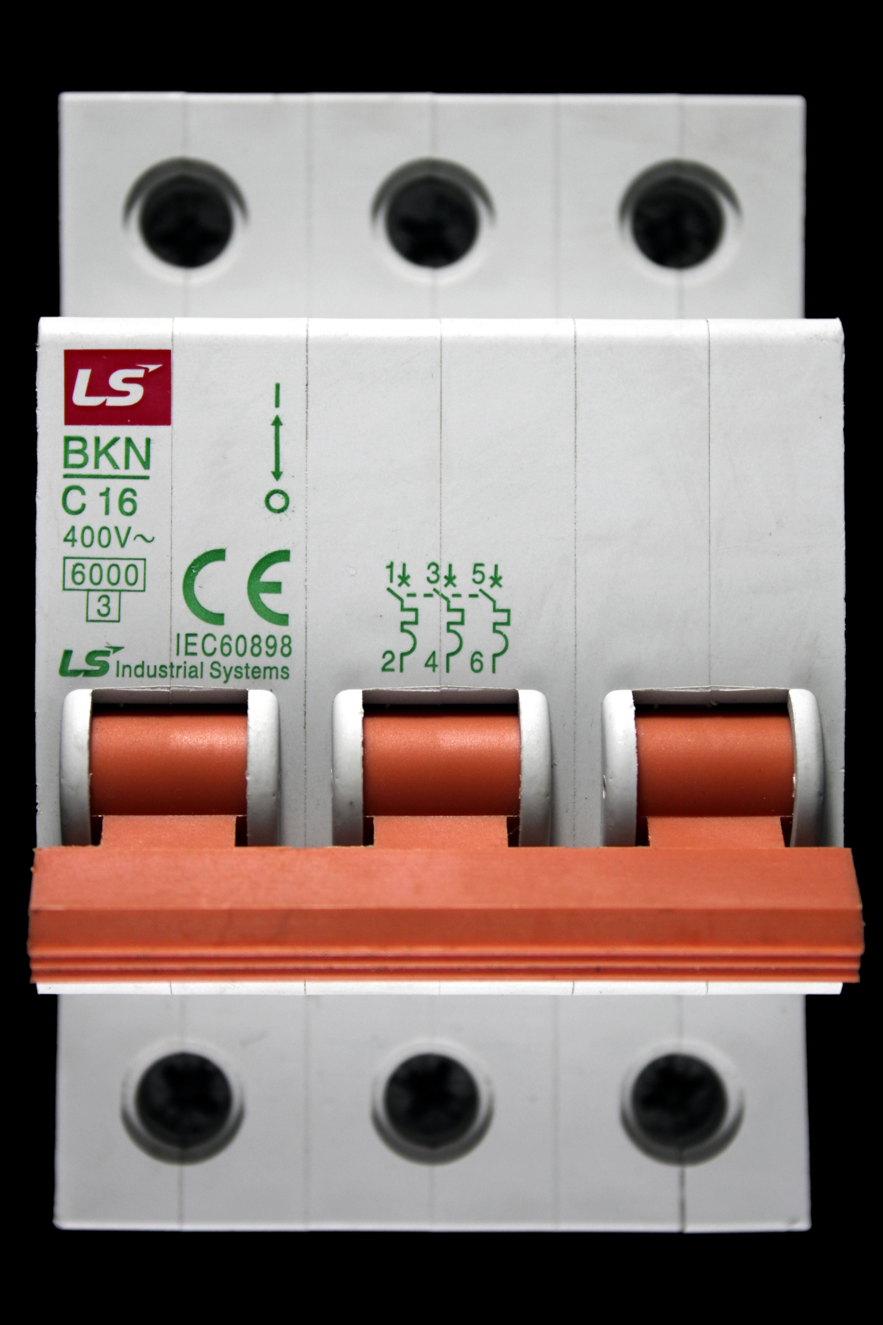 LS 16 AMP CURVE C 6kA TRIPLE POLE MCB CIRCUIT BREAKER BKN