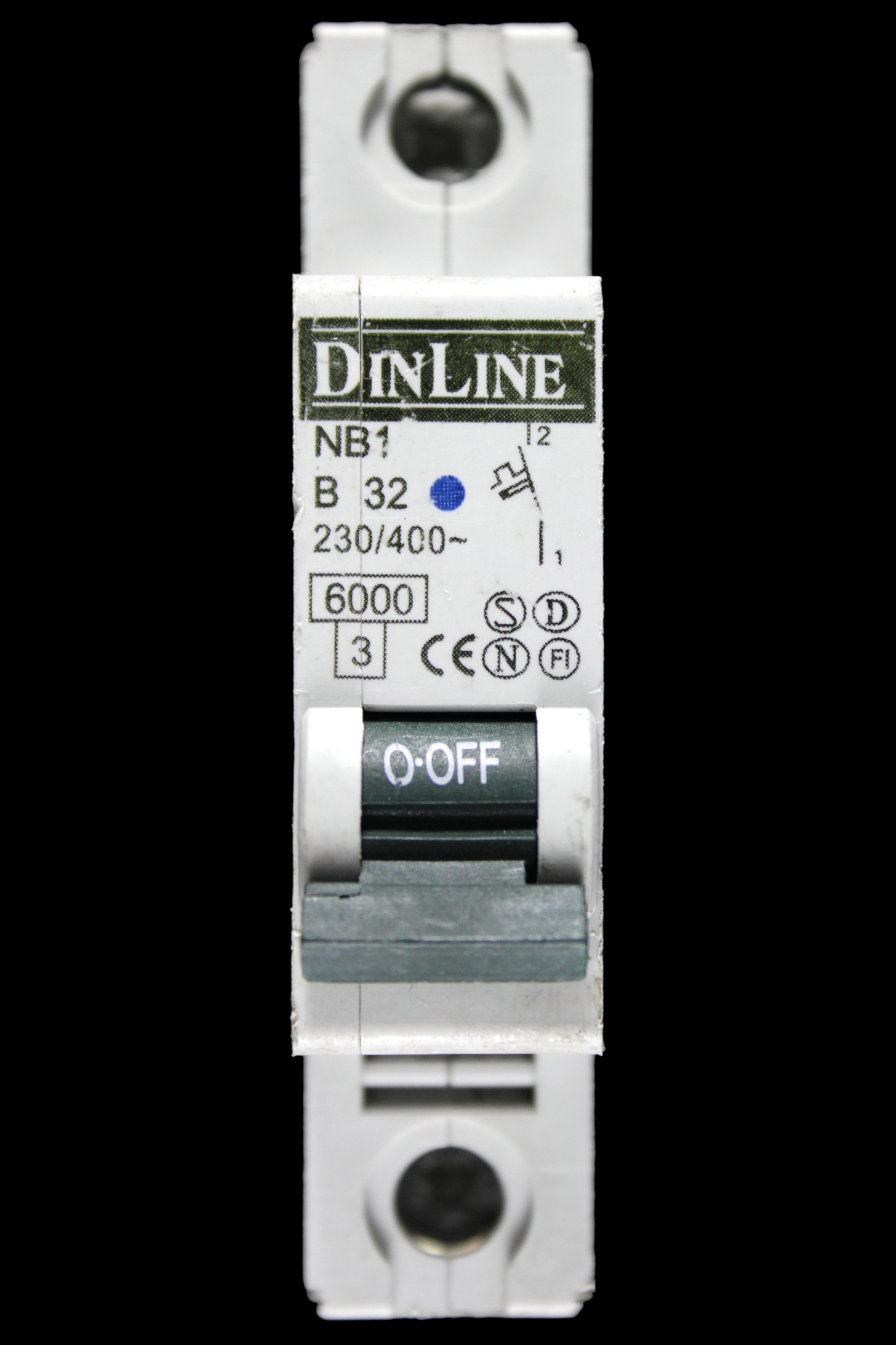 DINLINE 32 AMP CURVE B 6kA MCB CIRCUIT BREAKER NB1