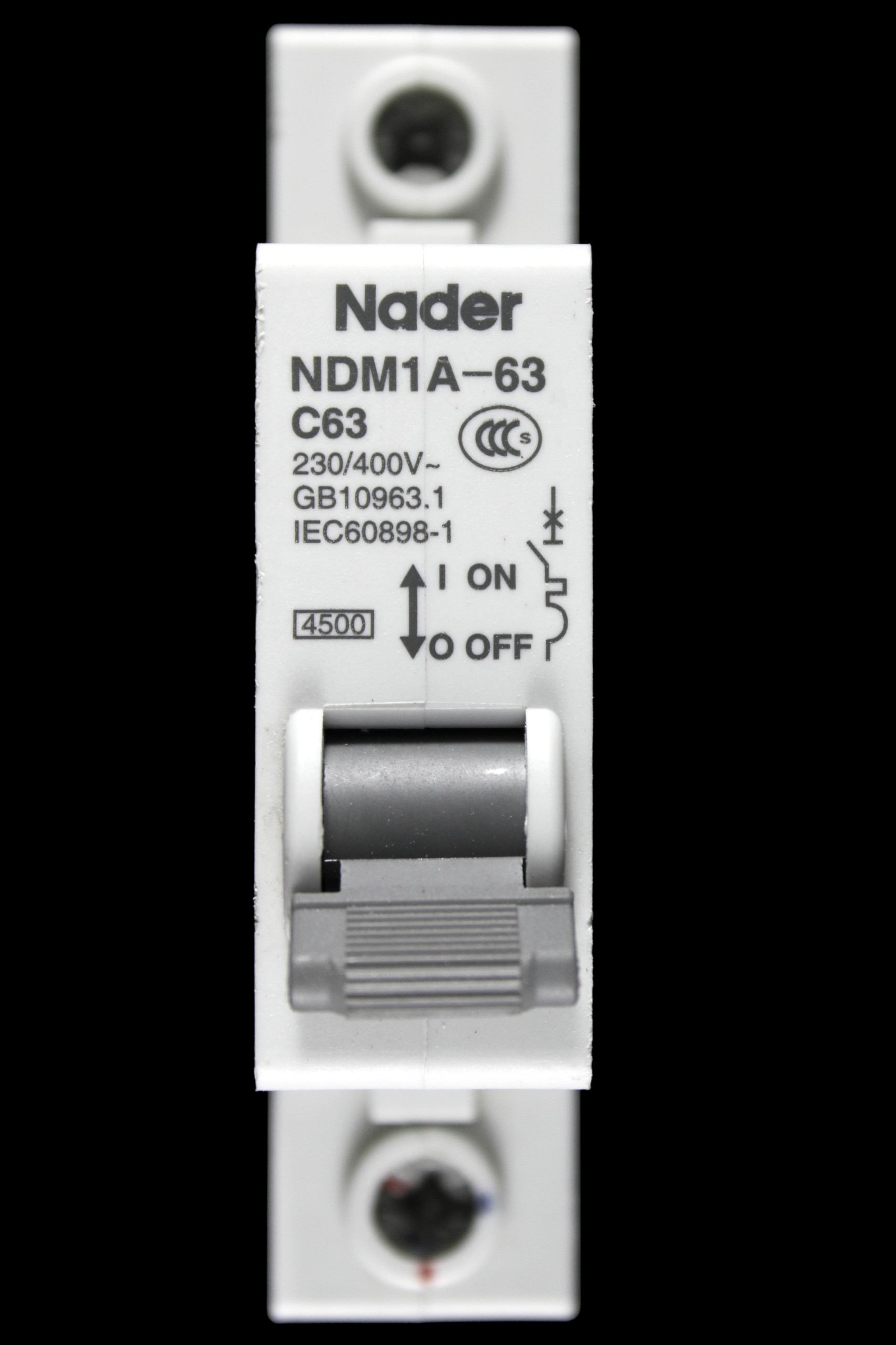 NADER 63 AMP CURVE C 6kA MCB CIRCUIT BREAKER NDM1A-63