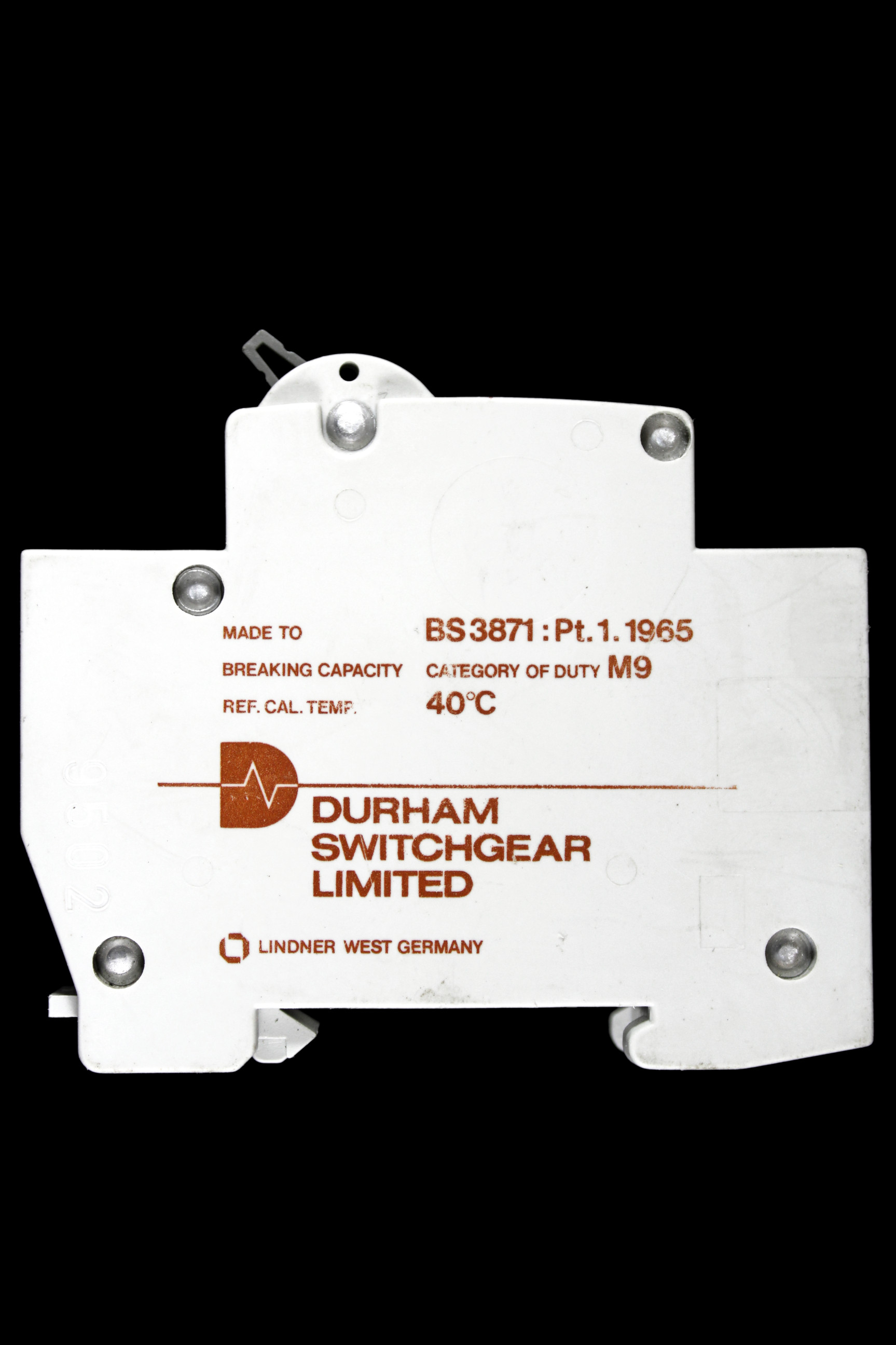 DURHAM SWITCHGEAR 6 AMP TYPE 2 M9 MCB CIRCUIT BREAKER DDM2B106