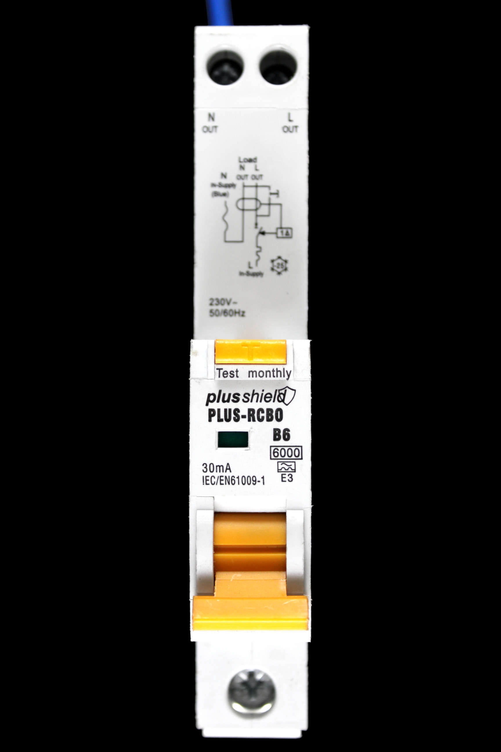 PLUSSHIELD B 6 RCBO 6kA 30mA RCBO TYPE A PLUS-RCBO