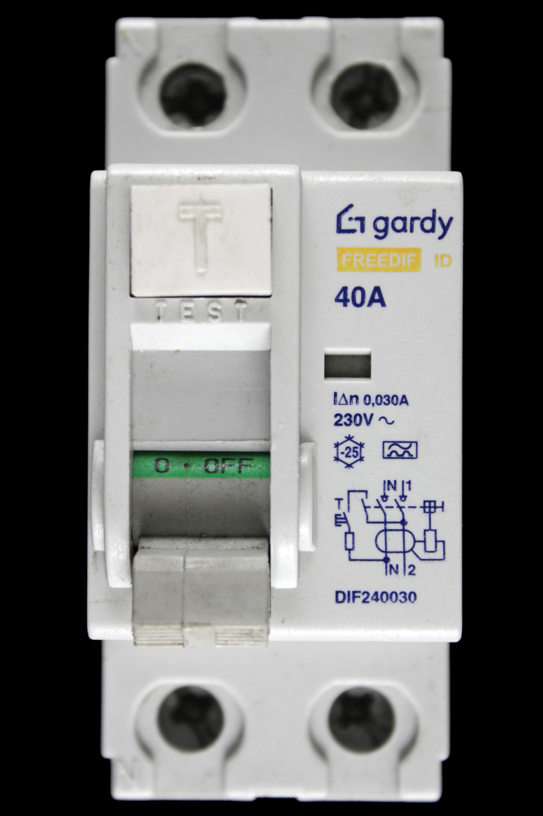 GARDY 40 RCD DOUBLE POLE 30mA TYPE A FREEDIF DIF240030
