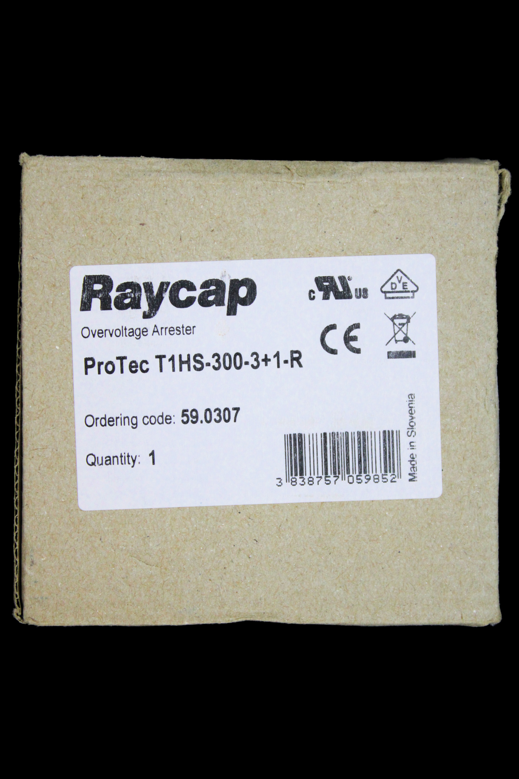 Raycap ProTec T2-300-1+0-R Overvoltage Arrester – Type 2 Surge Protector (59.0074) – NEW, Free Shipping