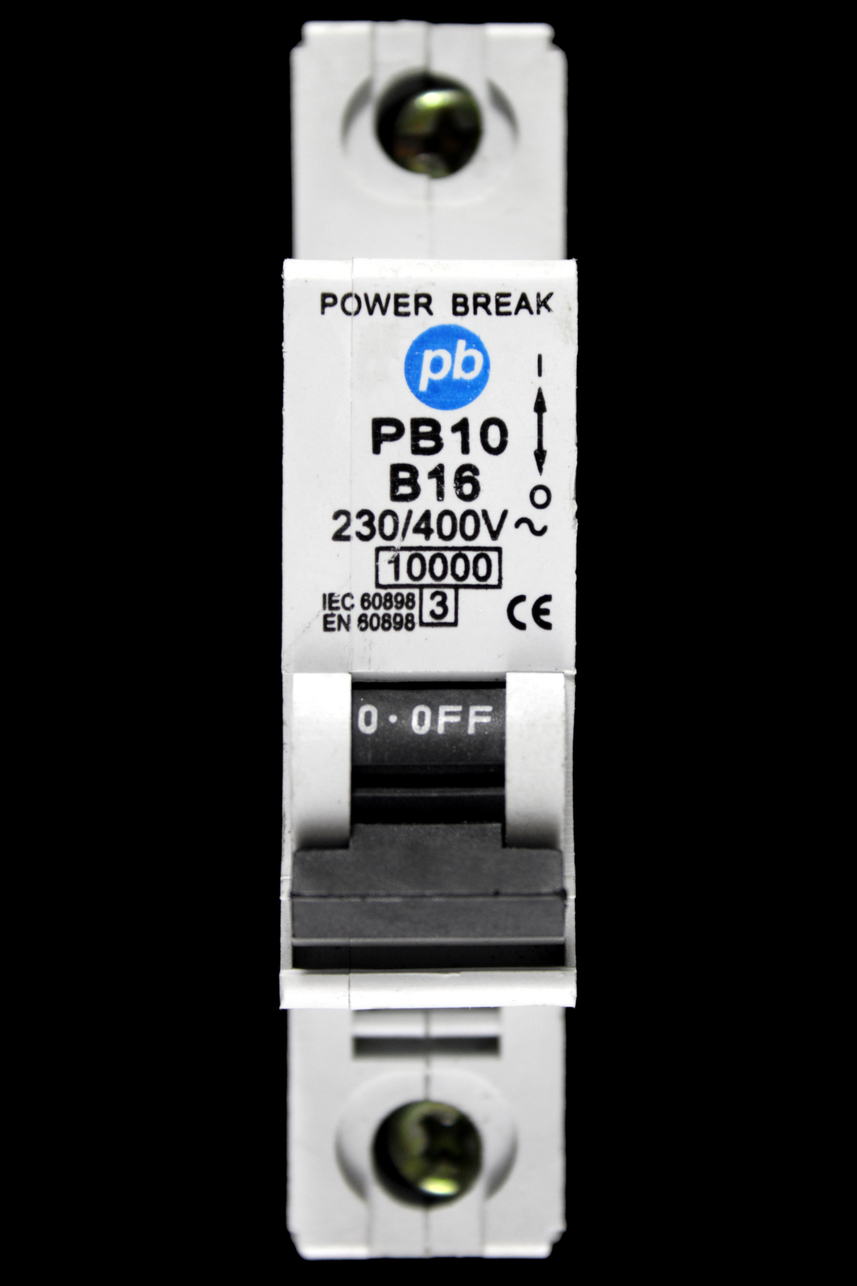 POWER BREAK 16 AMP CURVE B 10kA MCB CIRCUIT BREAKER PB10