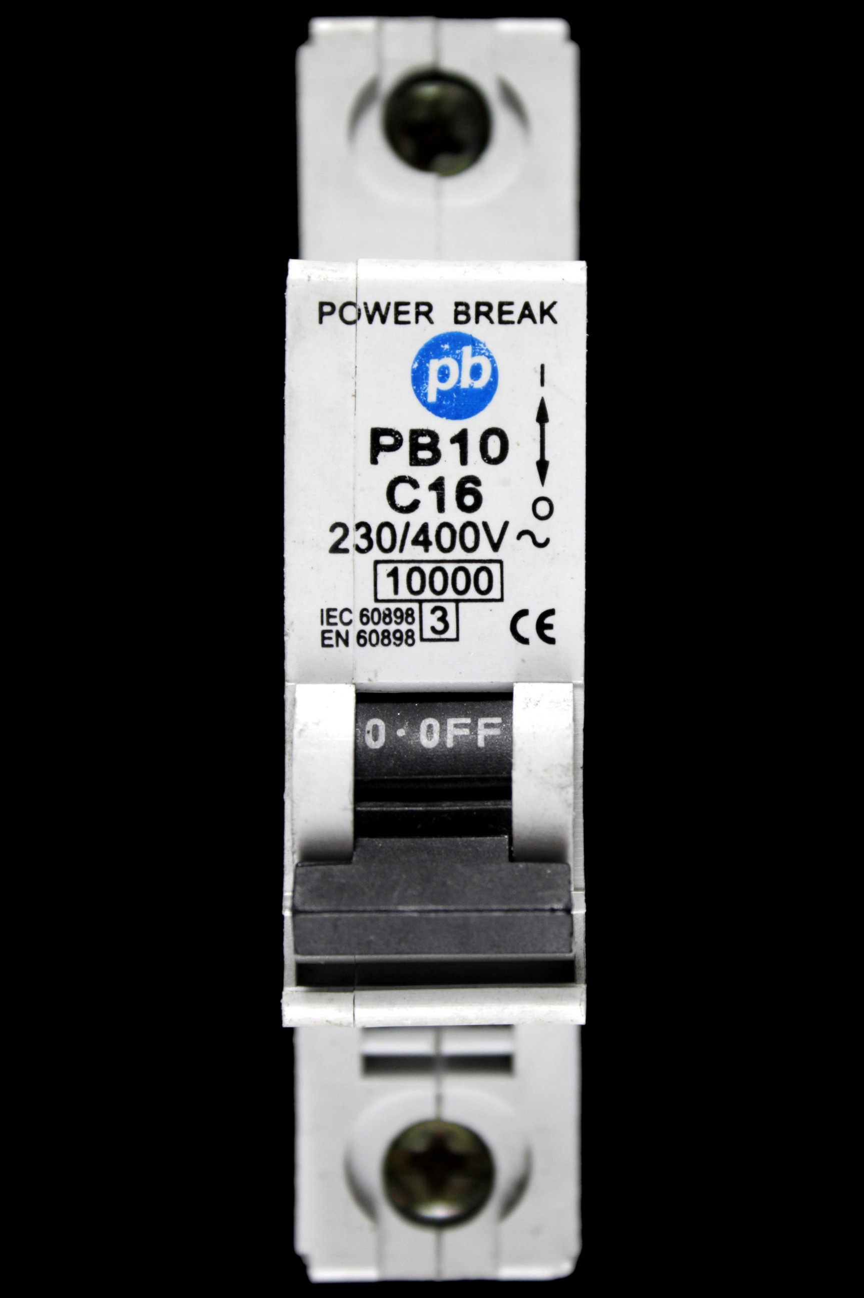 POWER BREAK 16 AMP CURVE C 10kA MCB CIRCUIT BREAKER PB10
