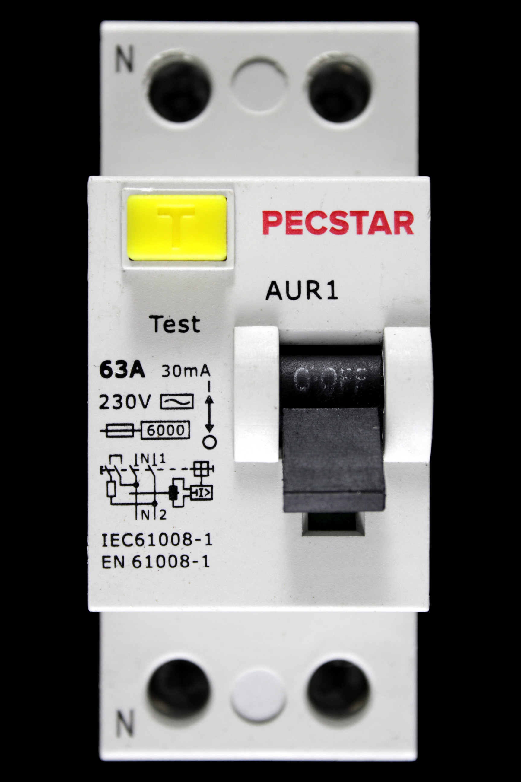 PECSTAR 63 RCCB DOUBLE POLE 30mA TYPE AC AUR1