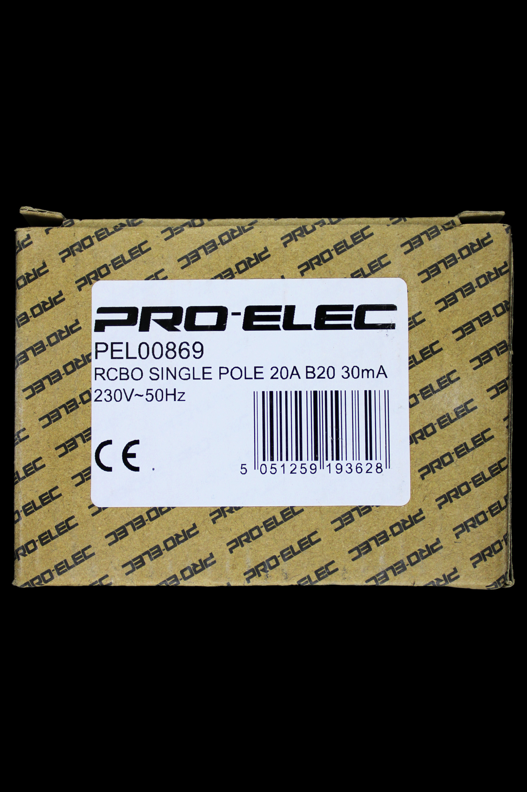 PRO-ELEC 20 AMP CURVE B 6kA 30mA RCBO TYPE AC PEL00869