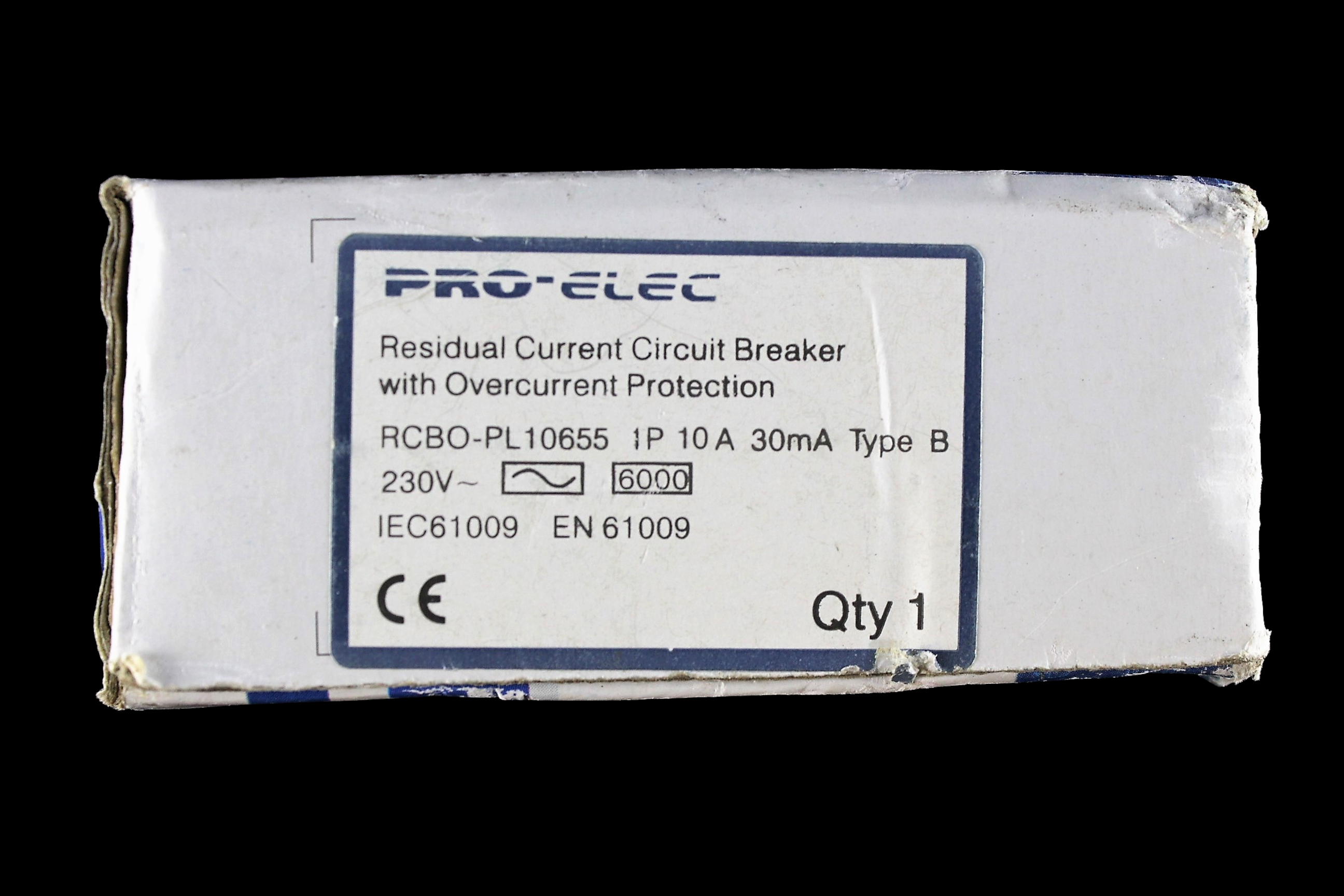 PRO-ELEC 10 AMP CURVE B 6kA 30mA RCBO TYPE AC RCBO-PL10655