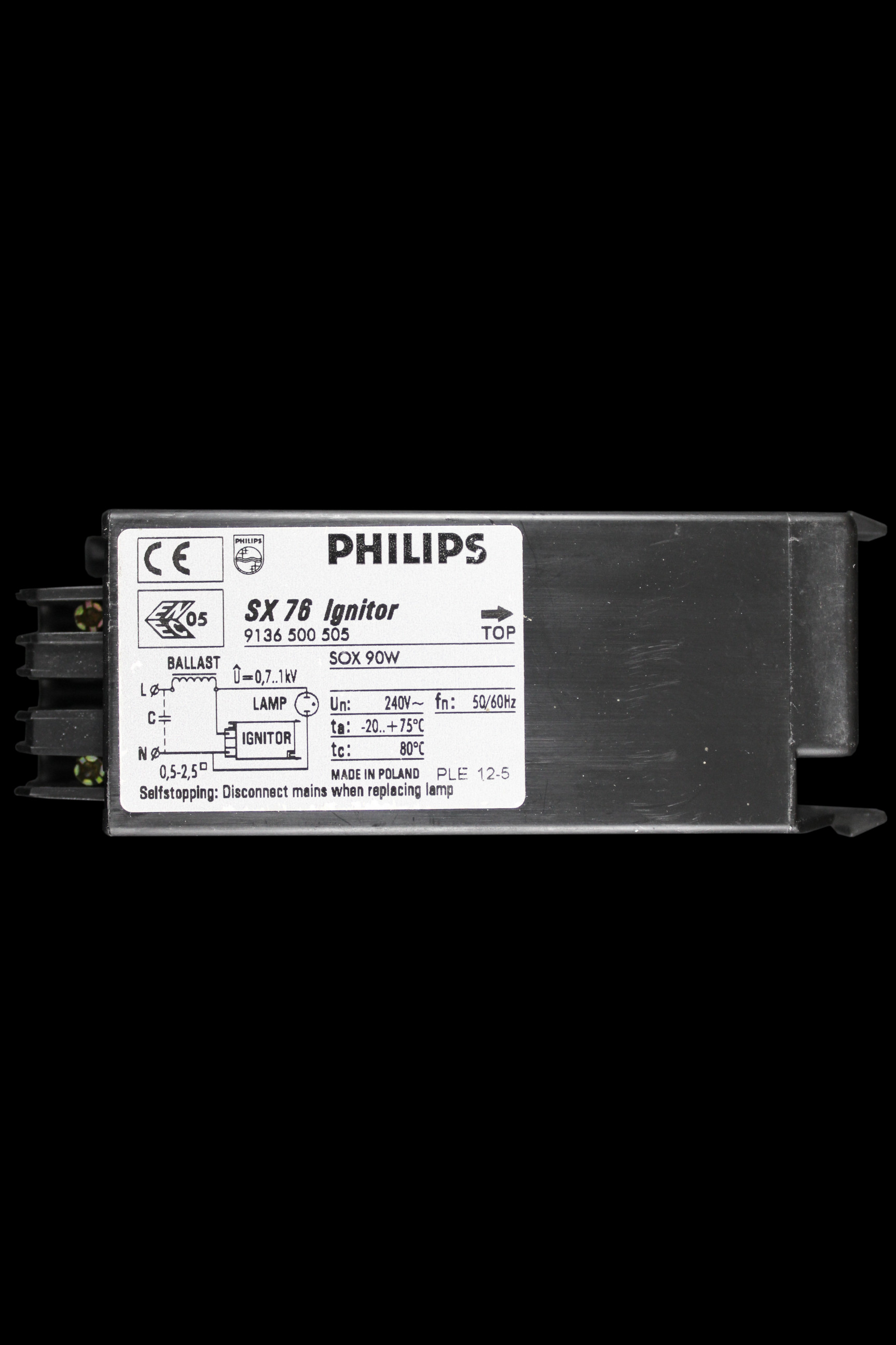 PHILIPS ELECTRIC HID PARALLEL ELECTRONIC IGNITOR 240V SX76