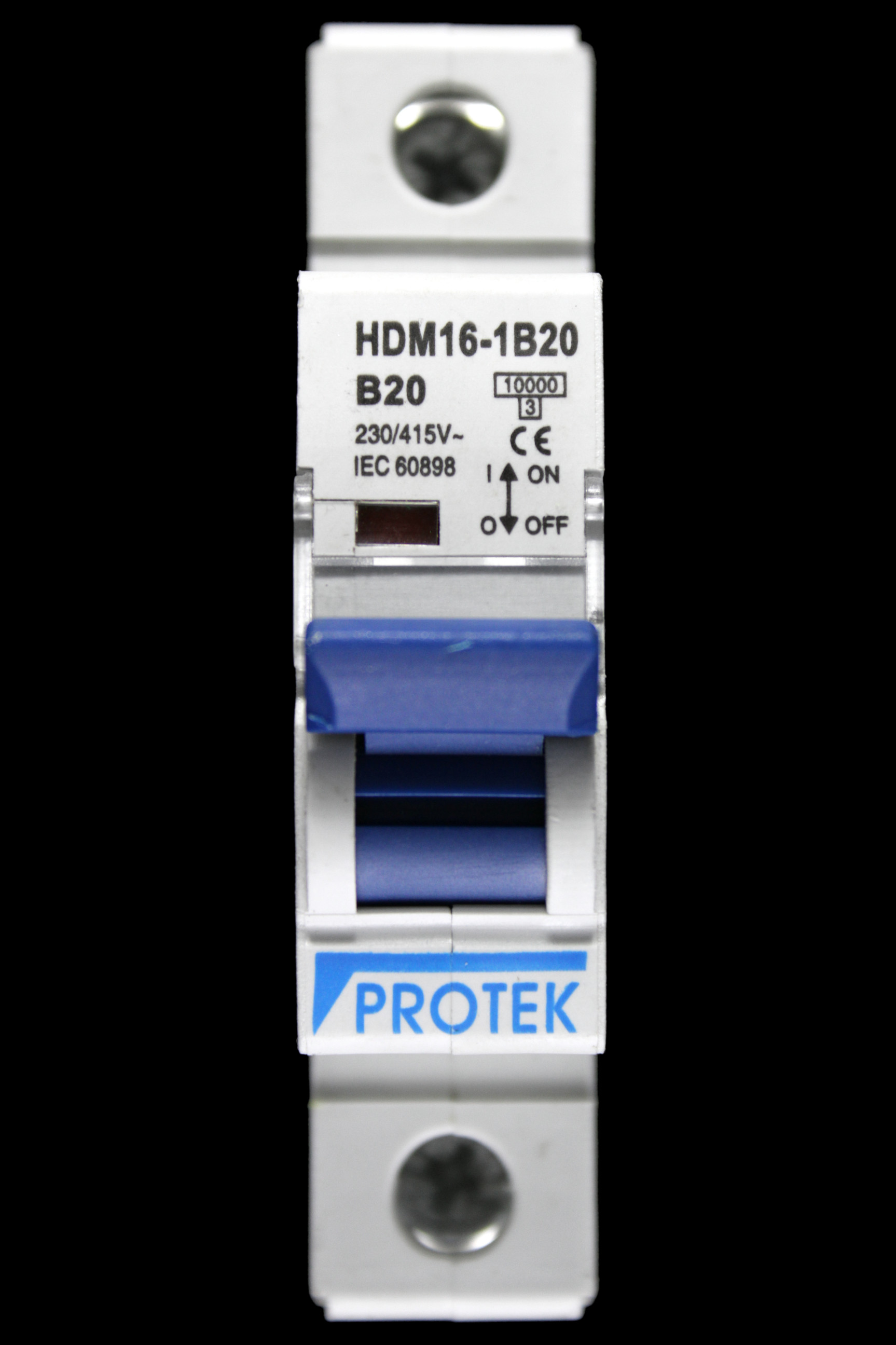 PROTEK 20 AMP CURVE B 10kA MCB CIRCUIT BREAKER HDM16-1B20