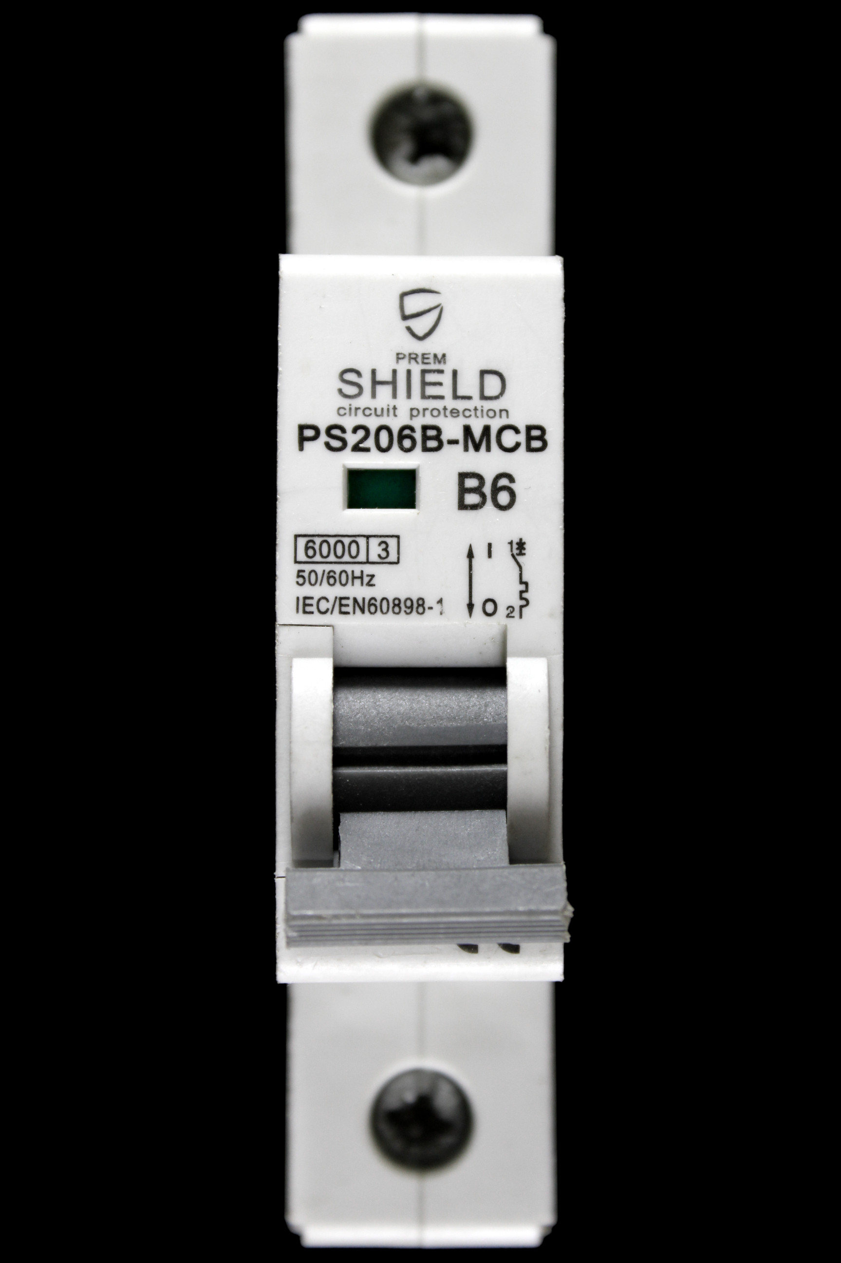 PREMSHIELD 6 AMP CURVE B 6kA MCB CIRCUIT BREAKER PS206B-MCB
