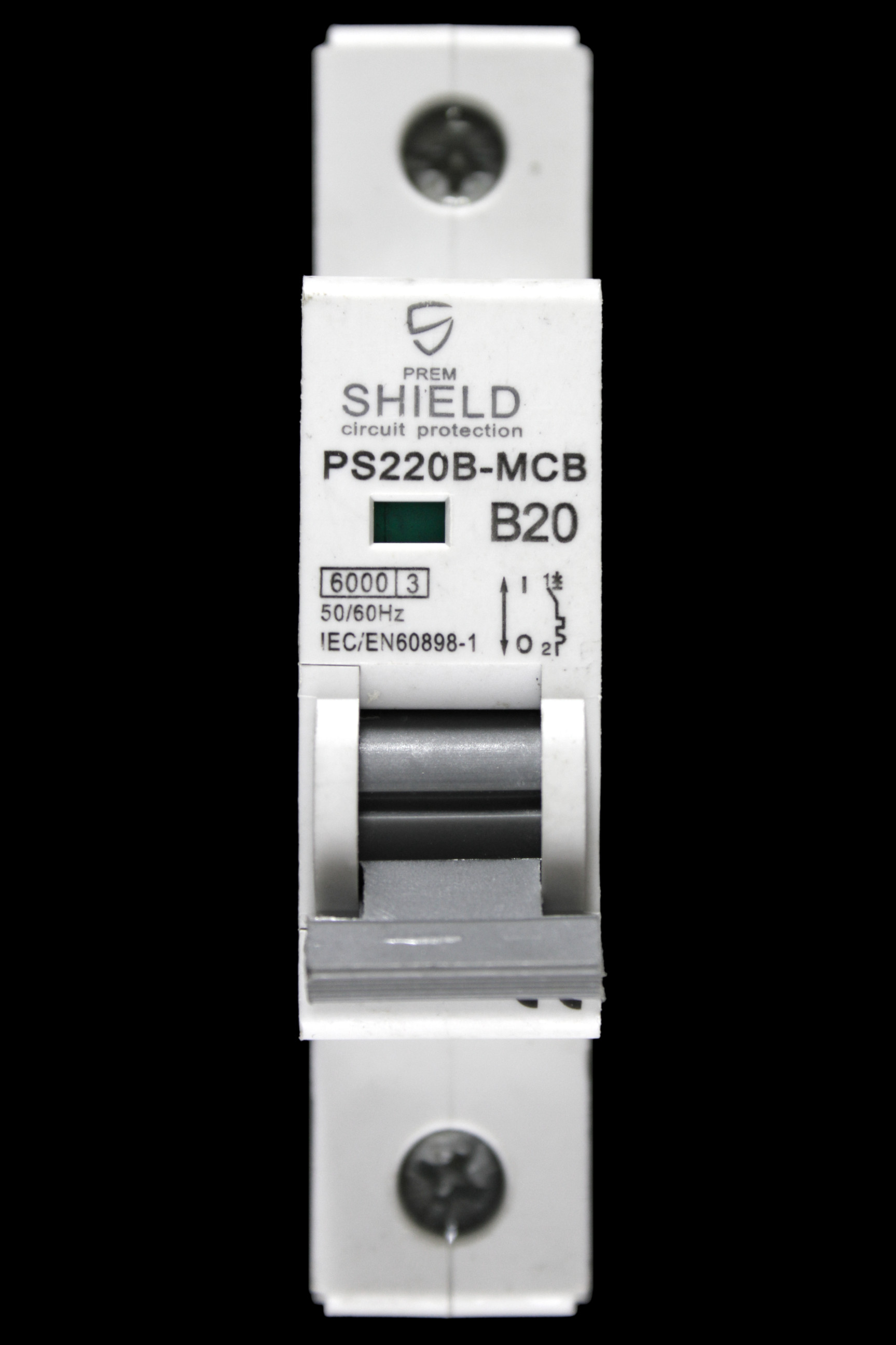 PREMSHIELD 20 AMP CURVE B 6kA MCB CIRCUIT BREAKER PS220B-MCB