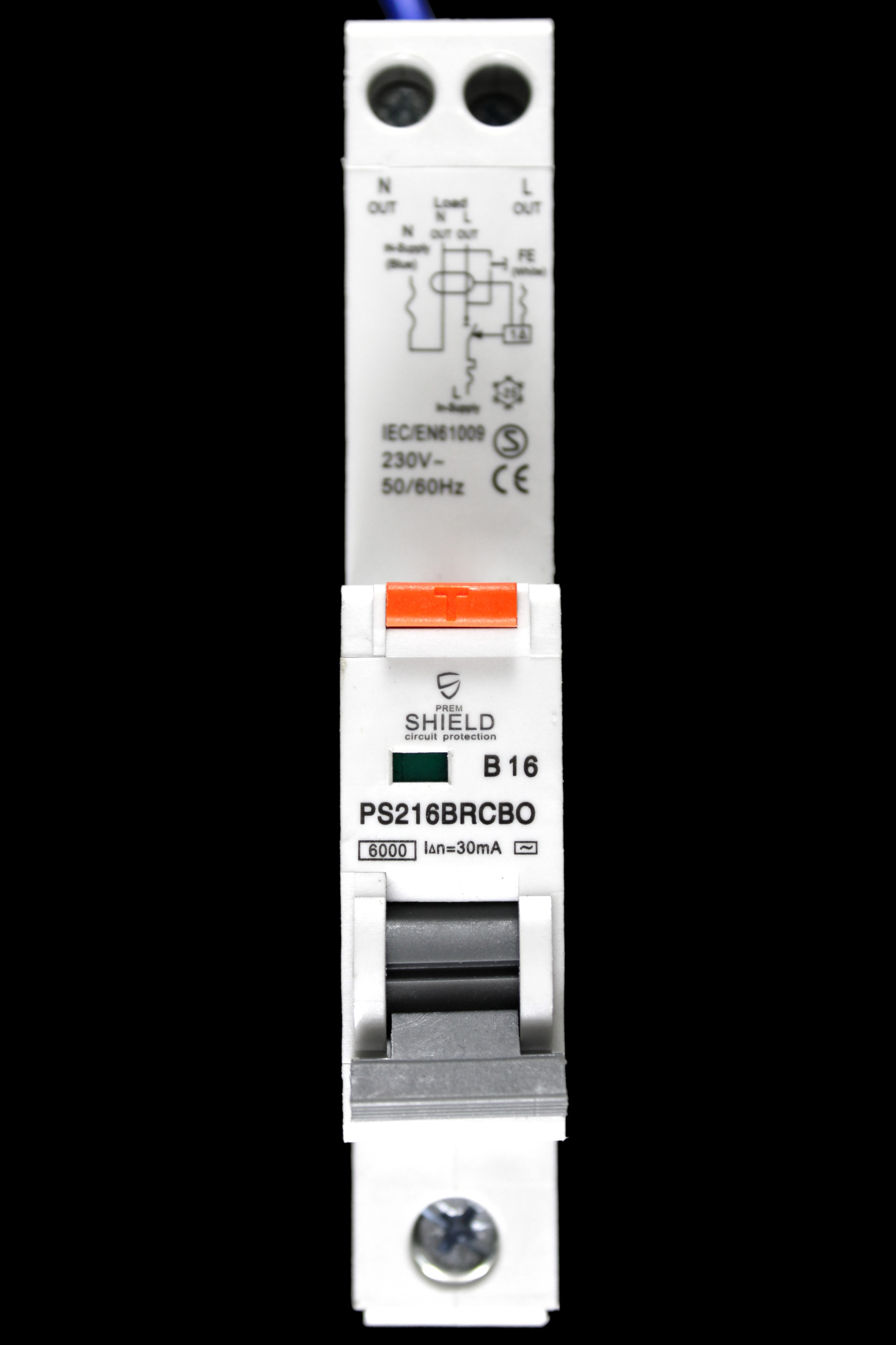 PREMSHIELD B 16 RCBO 6kA 30mA TYPE AC PS216BRCBO