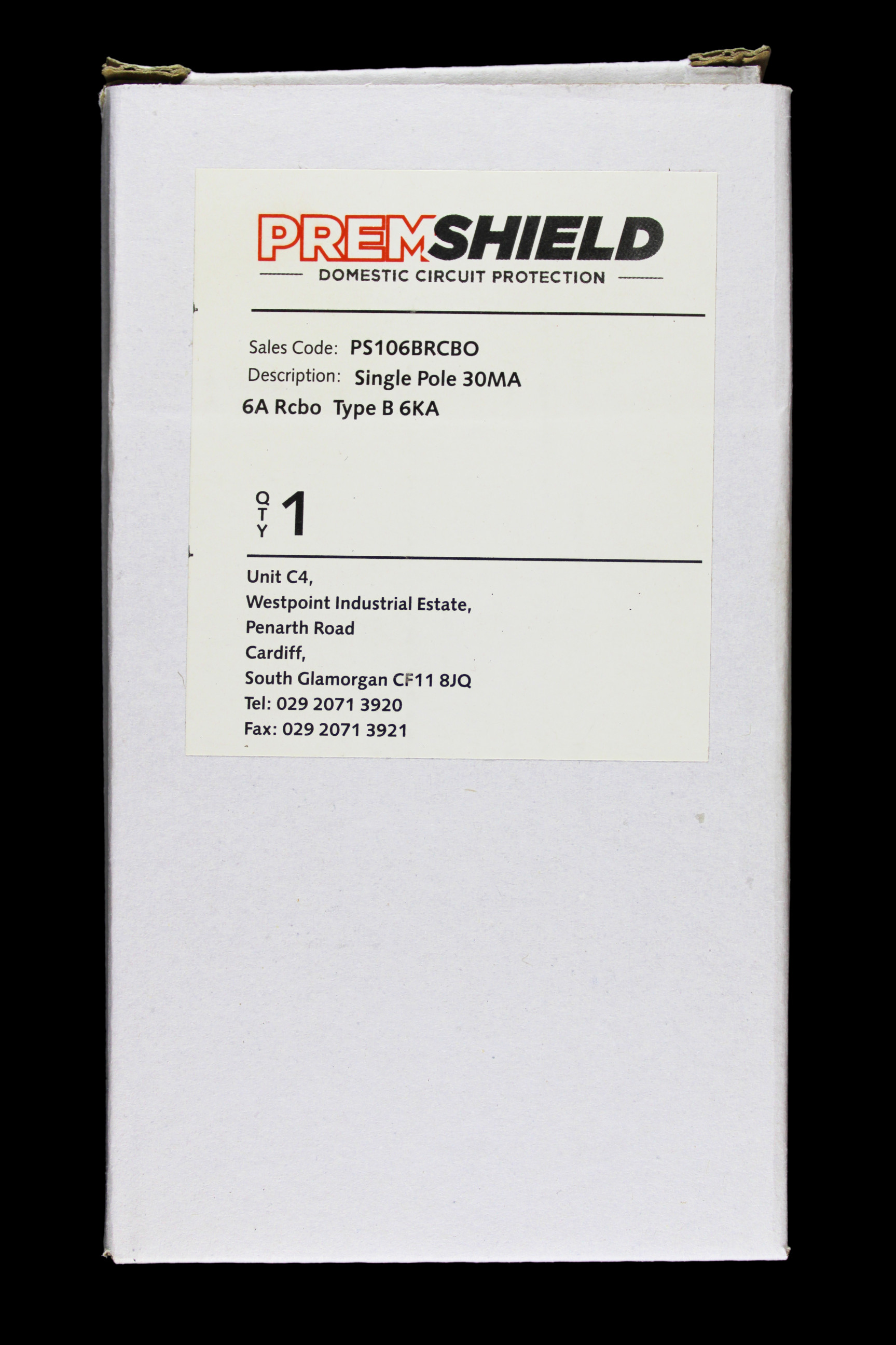 PREMSHIELD 6 AMP CURVE B 6kA 30mA RCBO TYPE AC PS106BRCBO