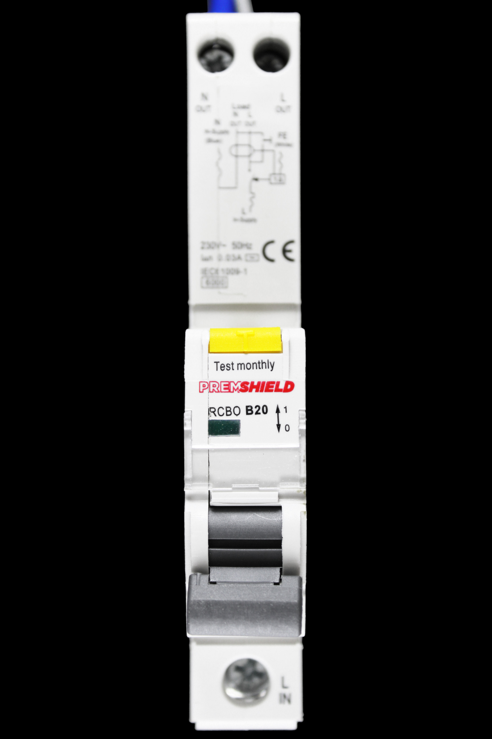 PREMSHIELD 20 AMP CURVE B 6kA 30mA RCBO TYPE AC PS120BRCBO