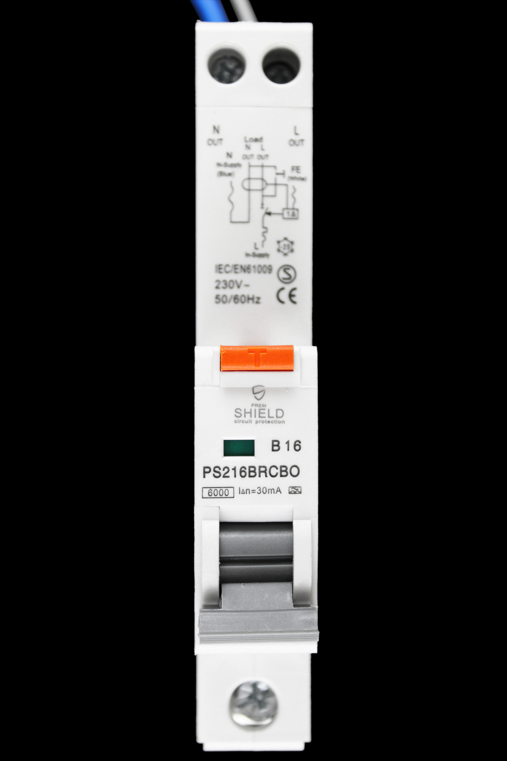 PREMSHIELD 16 AMP CURVE B 6kA 30mA RCBO TYPE A PS216BRCBO
