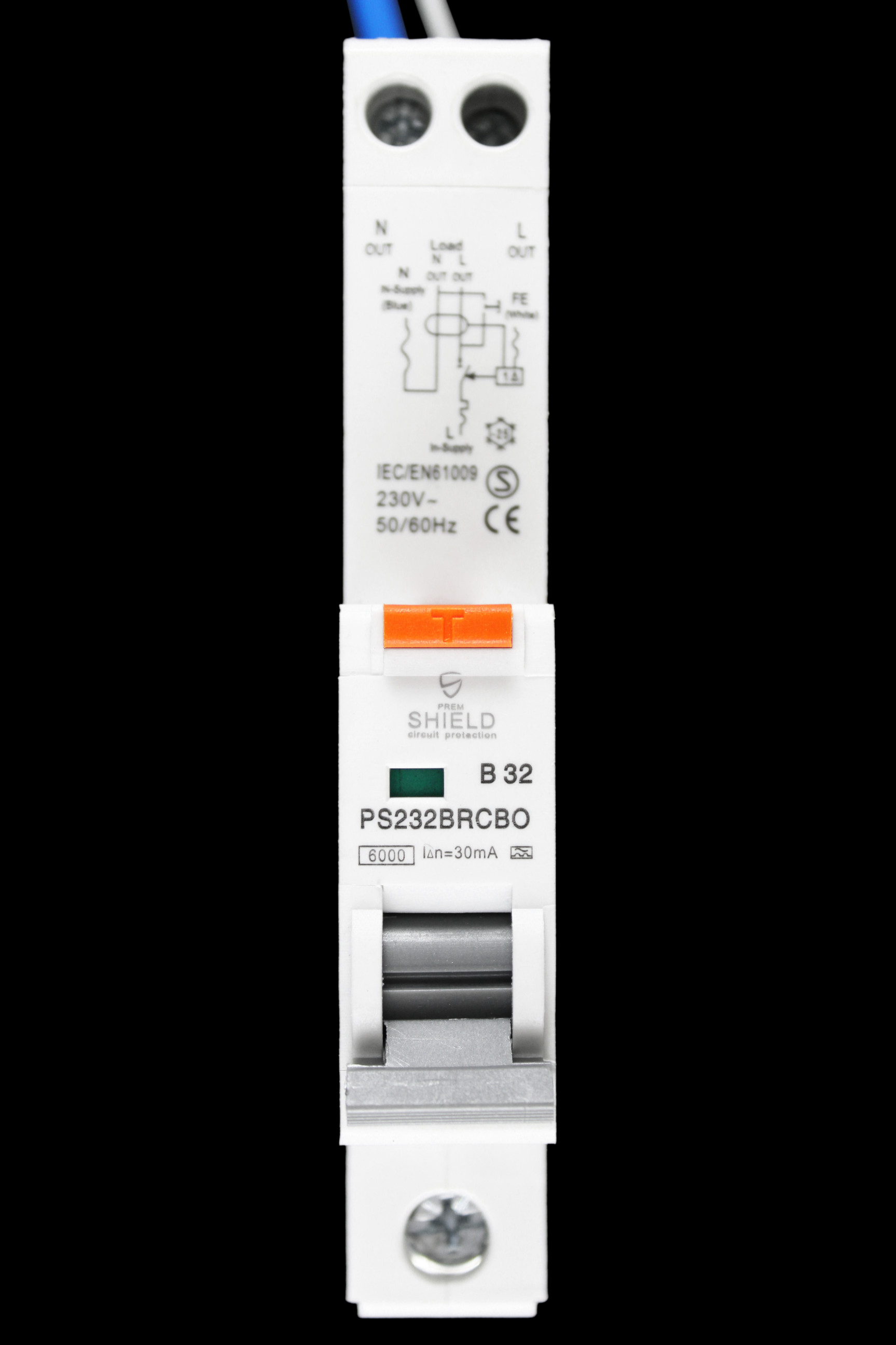 PREMSHIELD 32 AMP CURVE B 6kA 30mA RCBO TYPE A PS232BRCBO