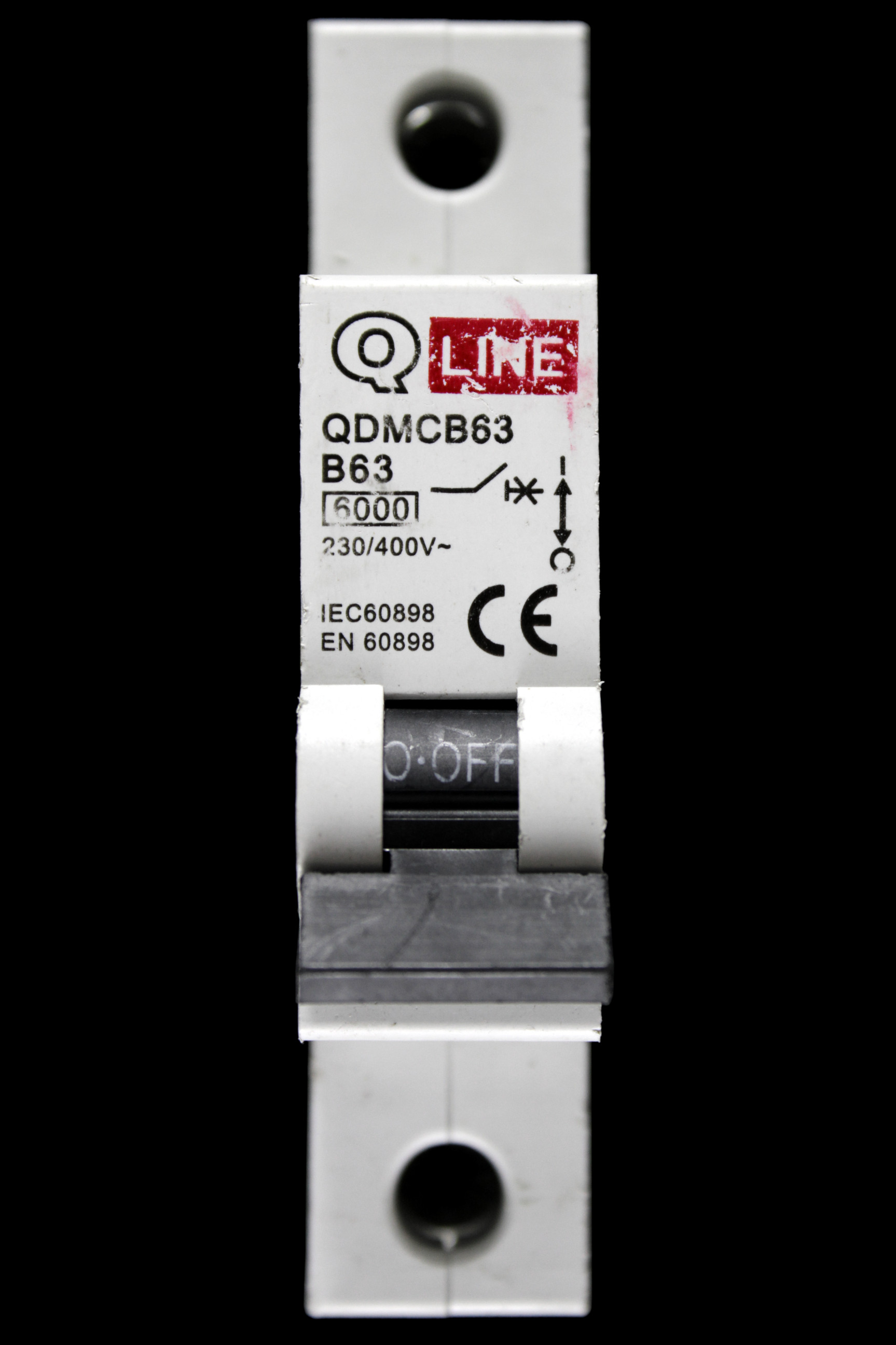 QLINE 63 AMP CURVE B 6kA MCB CIRCUIT BREAKER QDMCB63