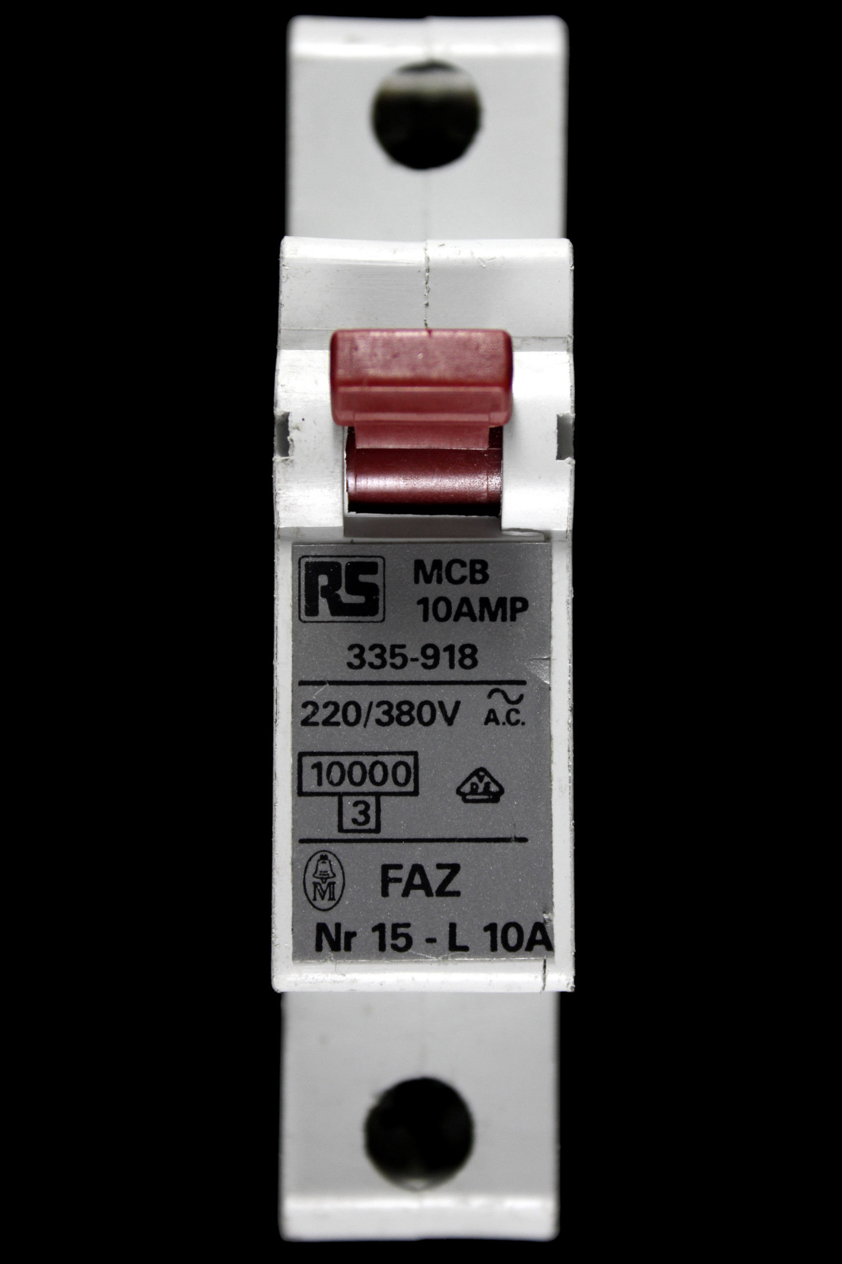 RS 10 AMP 10kA MCB CIRCUIT BREAKER FAZ NR15-L10A 335 918
