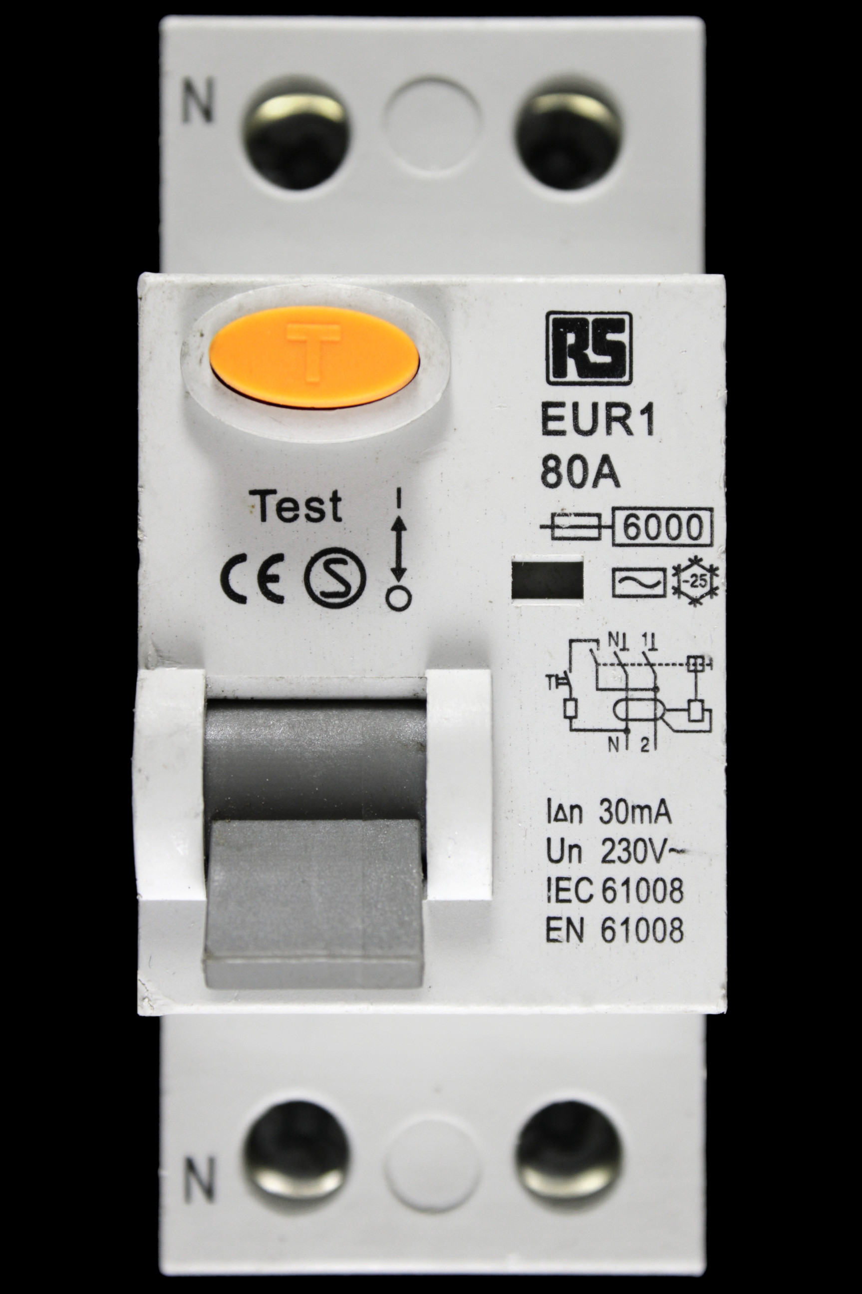 RS 80 RCD DOUBLE POLE 30mA TYPE AC EUR1